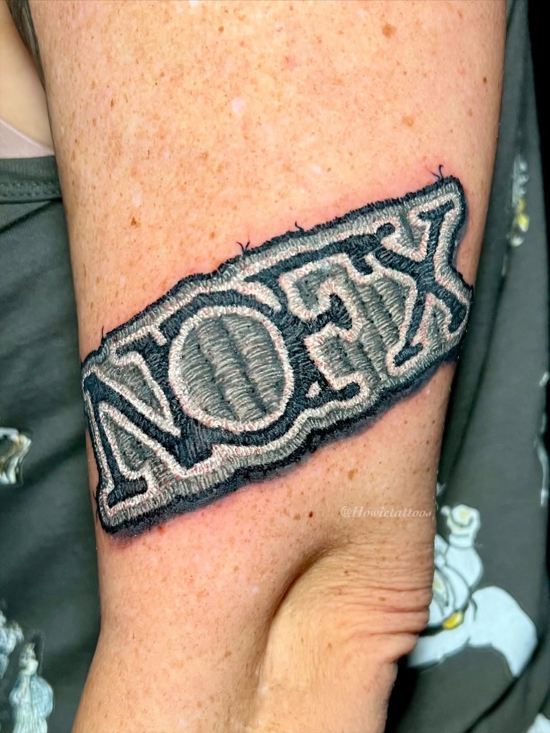 Tattoo by @howietattoos β black_and_grey, lettering_script