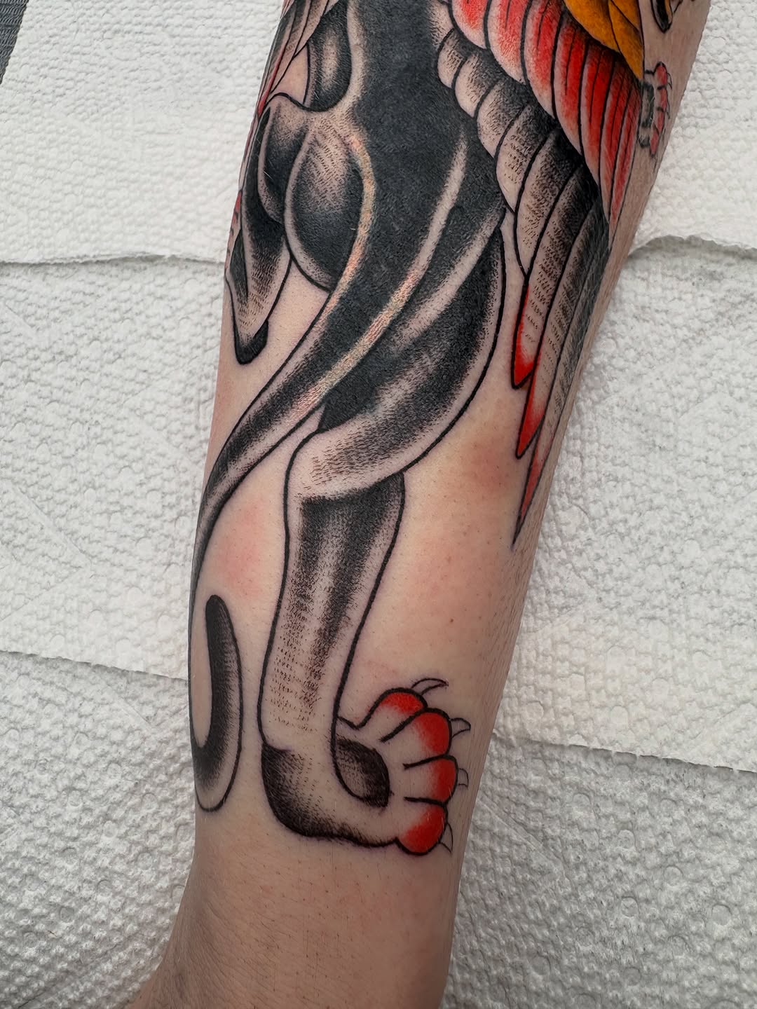 Tattoo by @stubborntattoos — american_traditional, black_and_grey