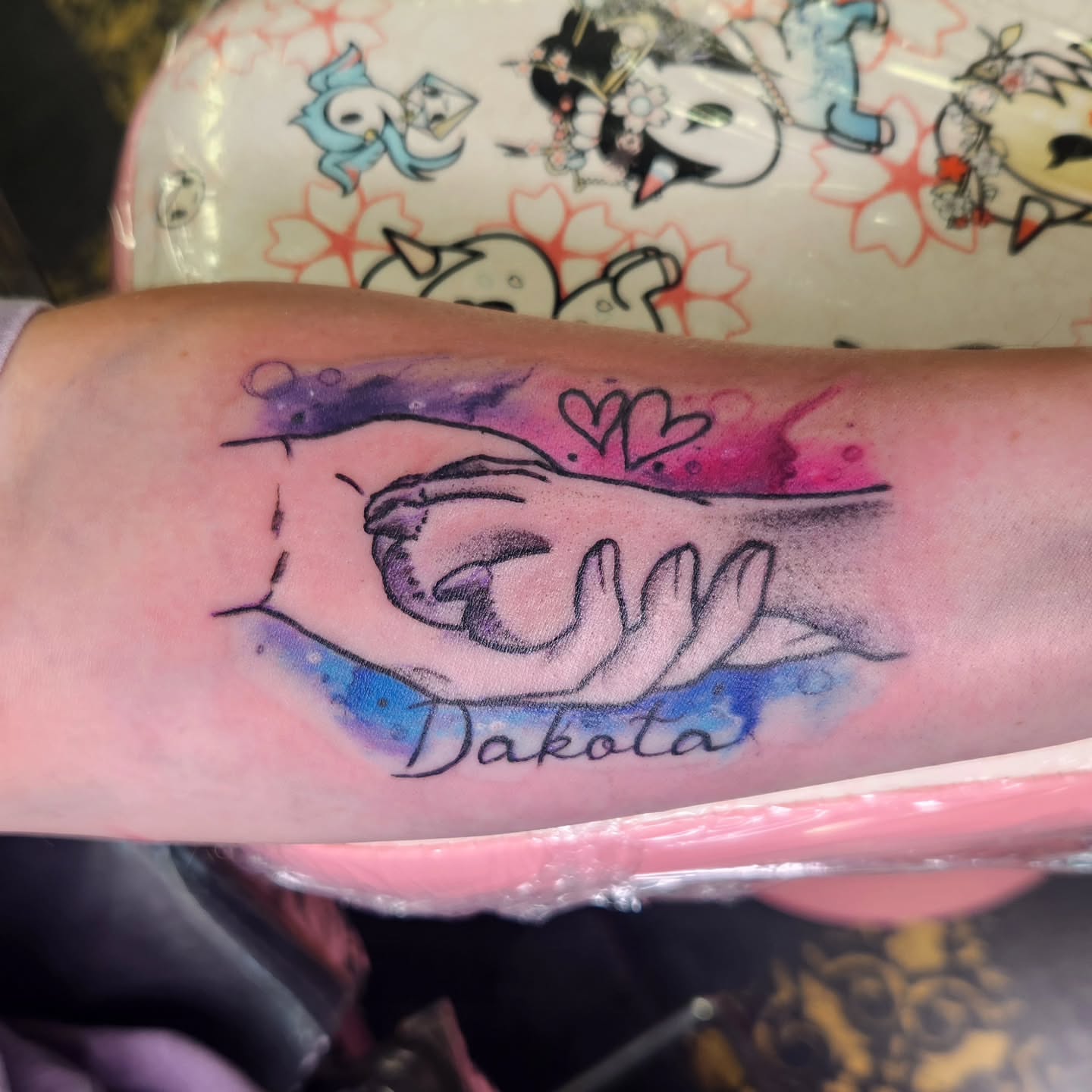 Tattoo by @sunnydtattoos — watercolor