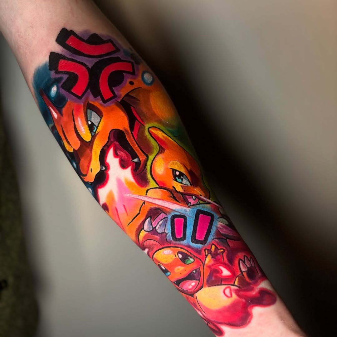 Tattoo by @ktd_tat2 — new_school, anime