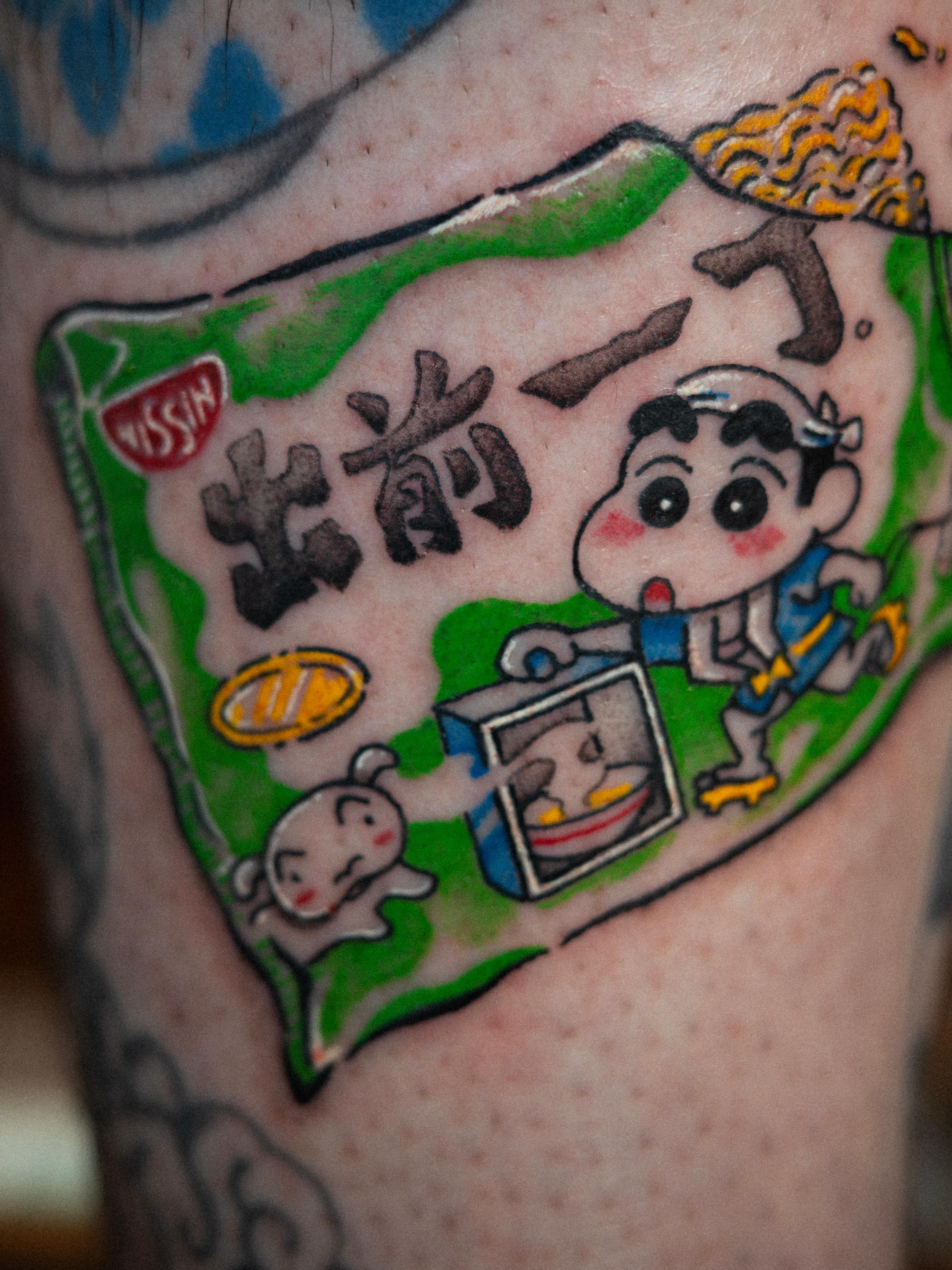 Tattoo by @chop_stick_n_poke — anime