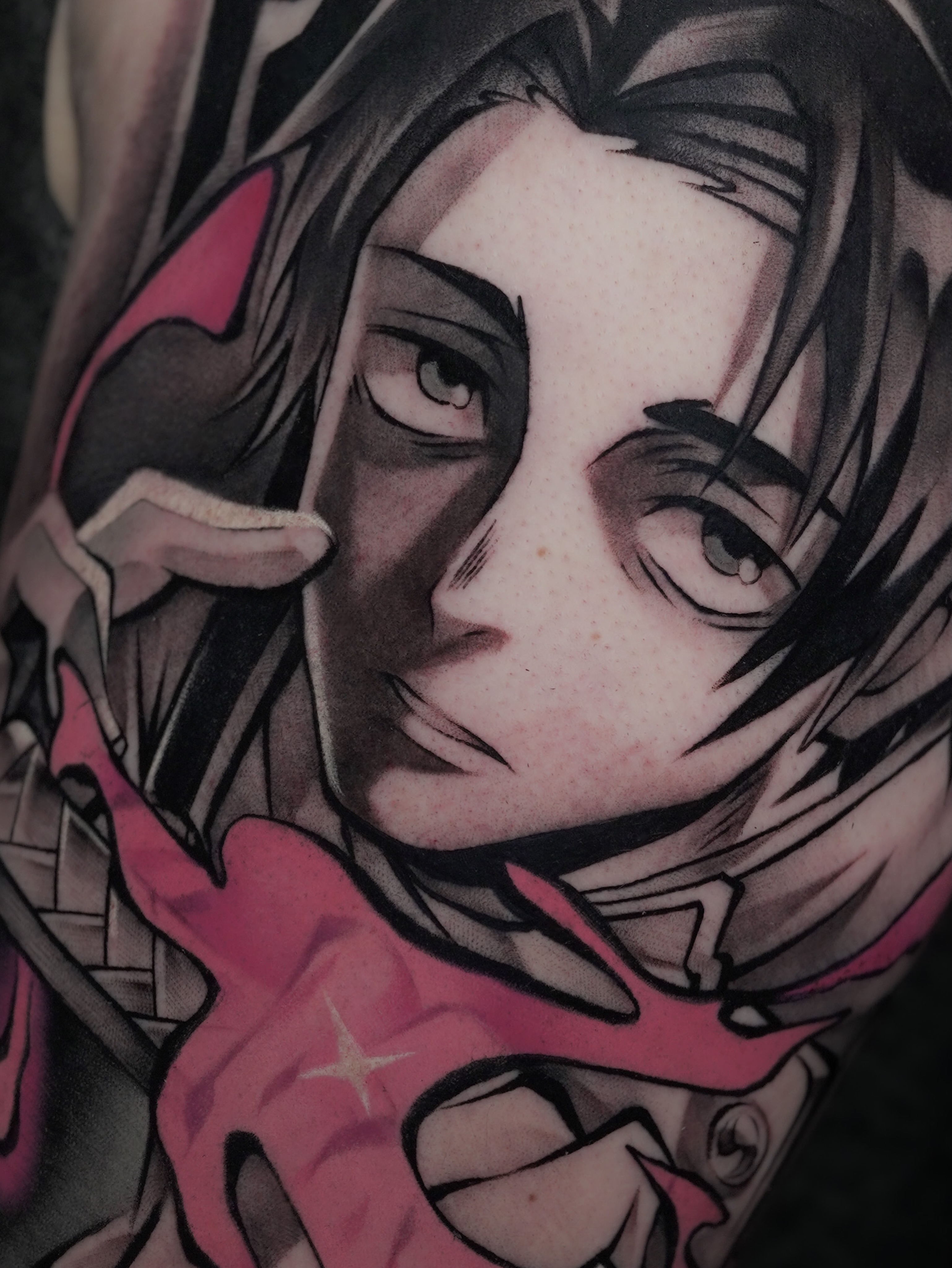 Tattoo by @hideaki.ink — anime, realism