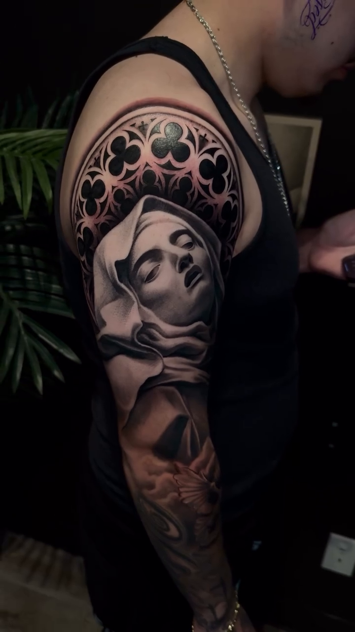 Tattoo by @inkedbychristian — realism, black_and_grey