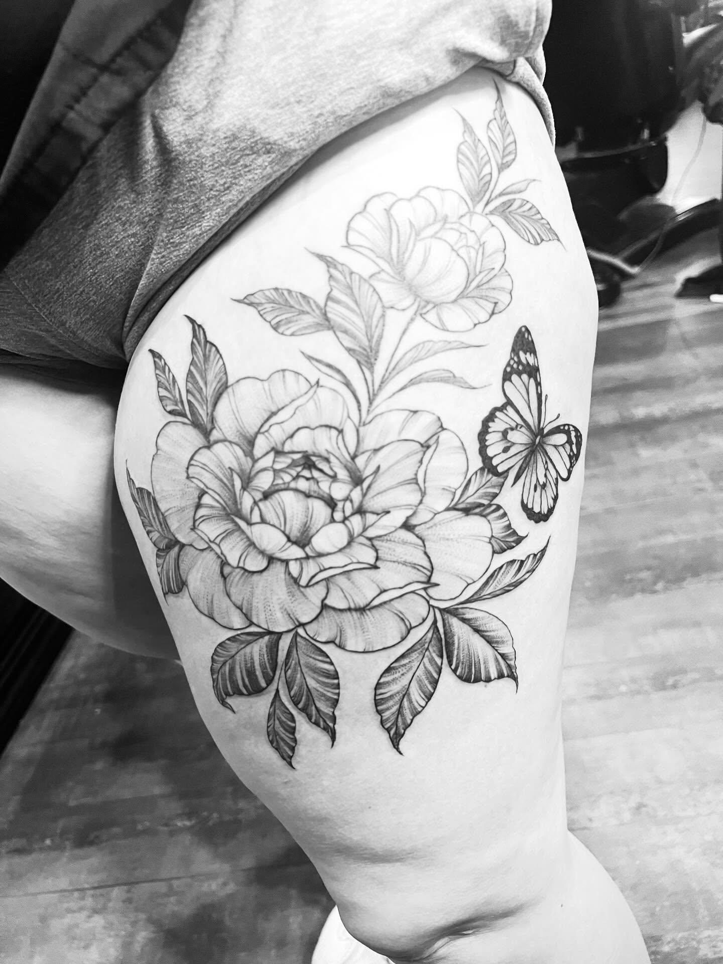 Tattoo by @rikki_mf_bobby — black_and_grey