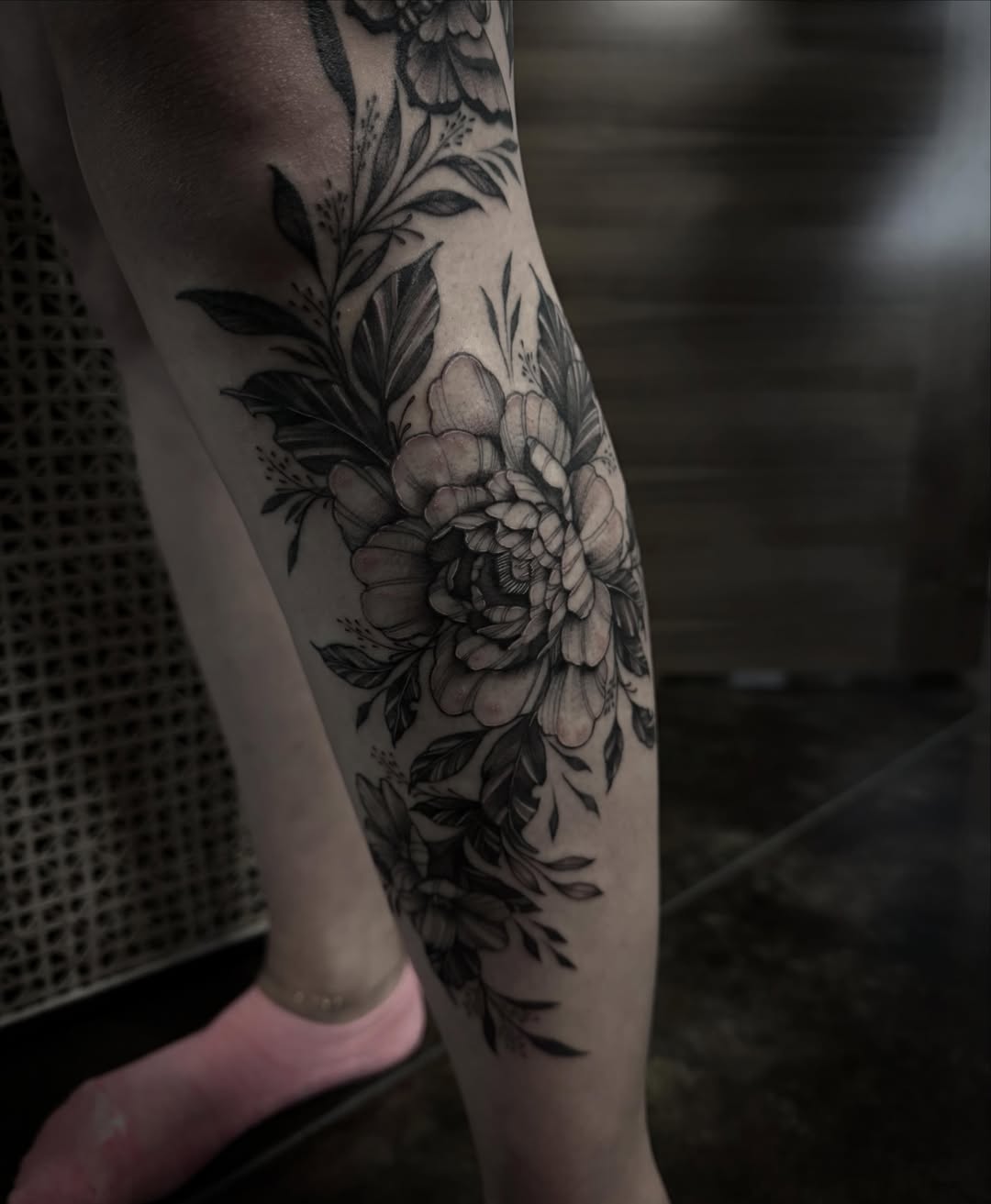 Tattoo by @inkandivvy — black_and_grey, realism