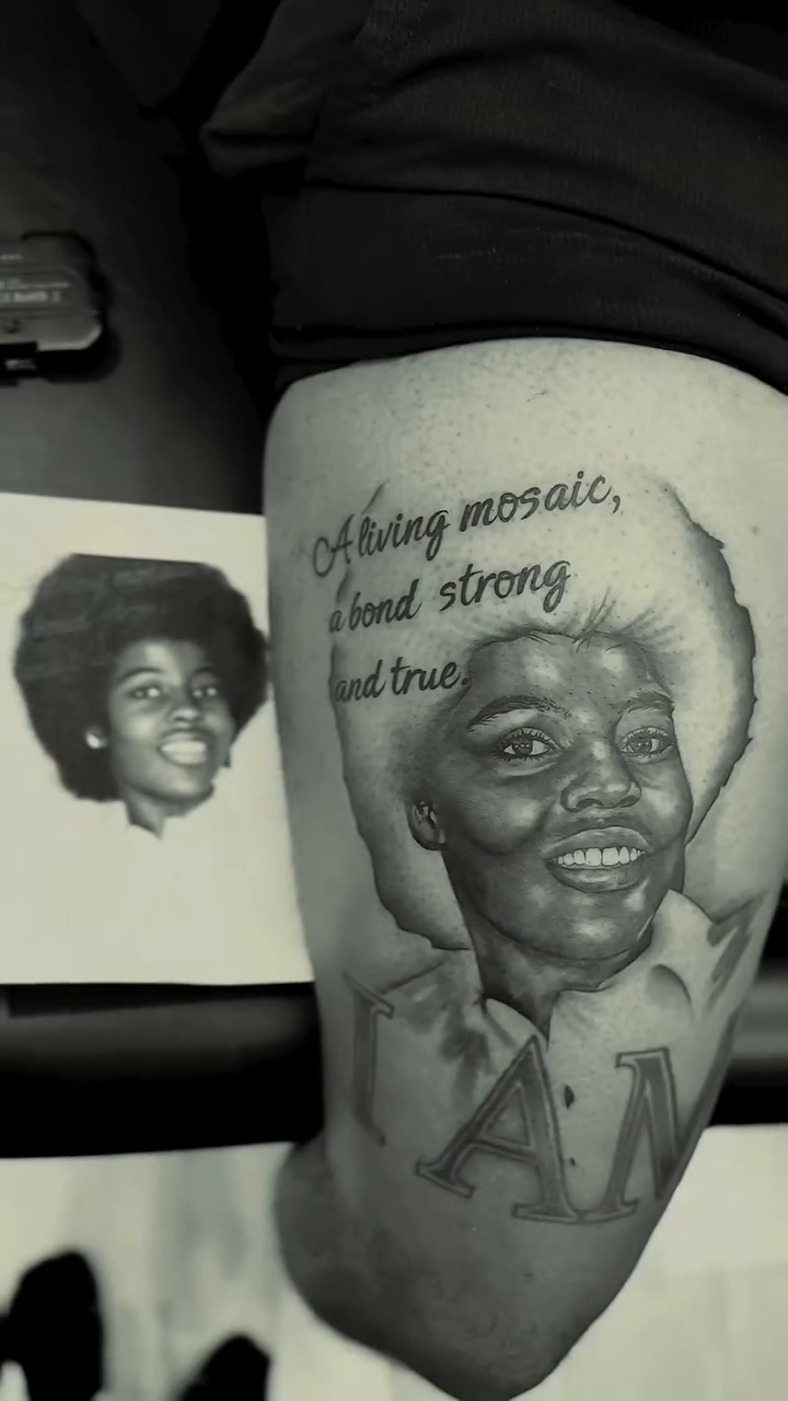 Tattoo by @dj_tattooedyou โ realism, black_and_grey
