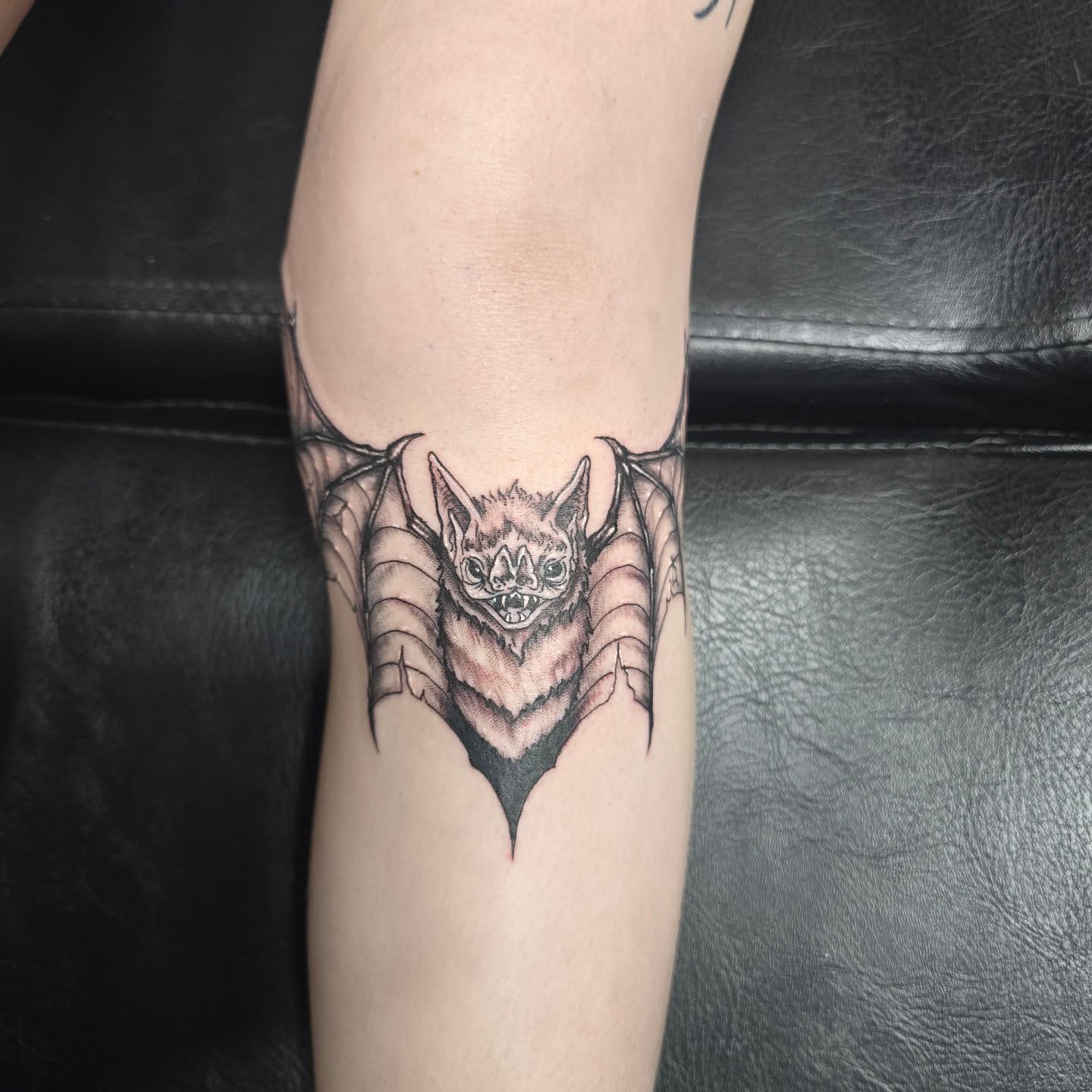 Tattoo by @dark_altar_tattoo — black_and_grey