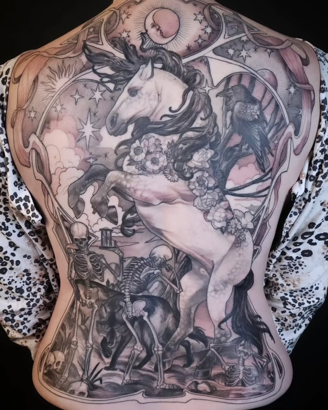 Tattoo by @rkraiza โ black_and_grey, dark_realism