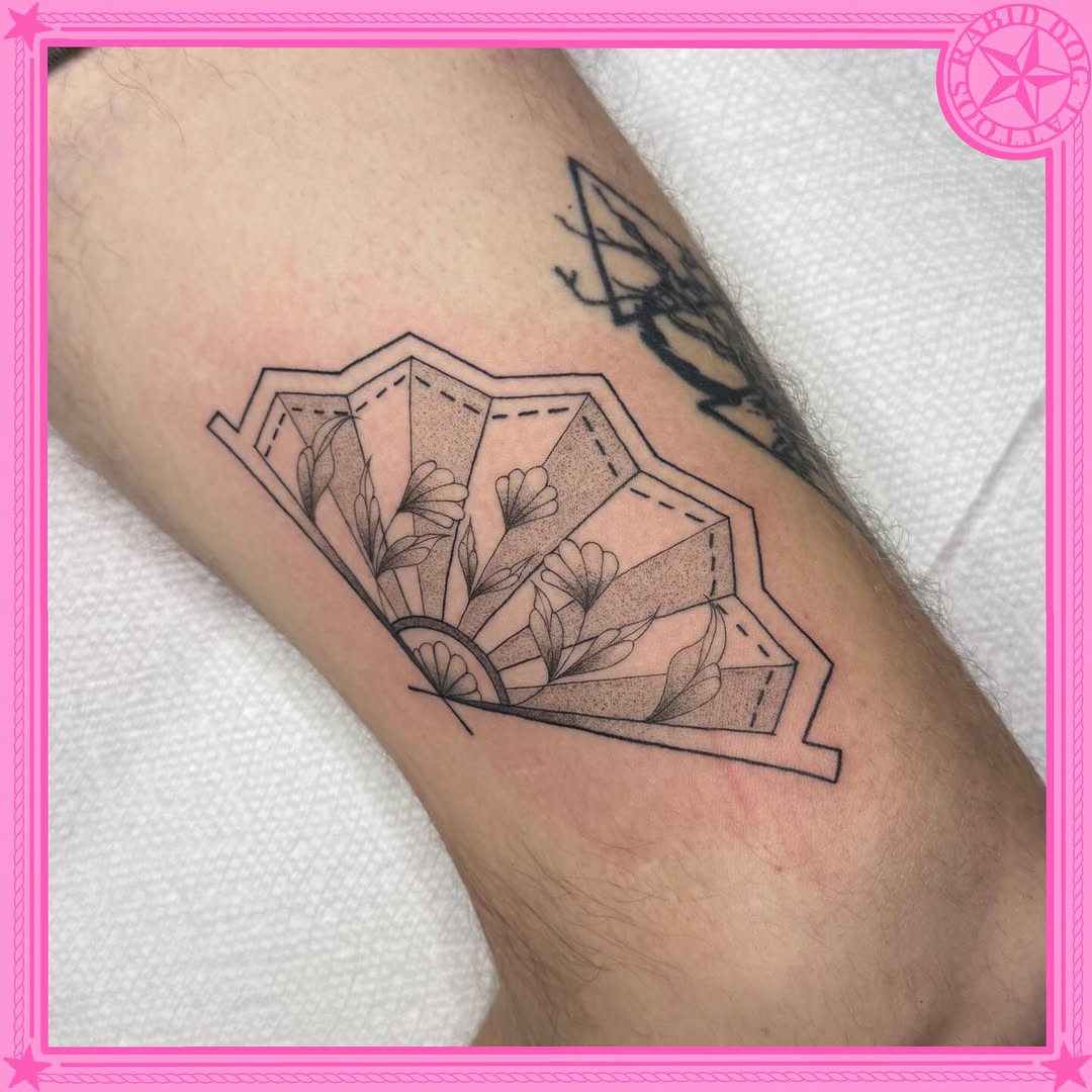 Tattoo by @rabiddogtattoos โ fine_line, dotwork