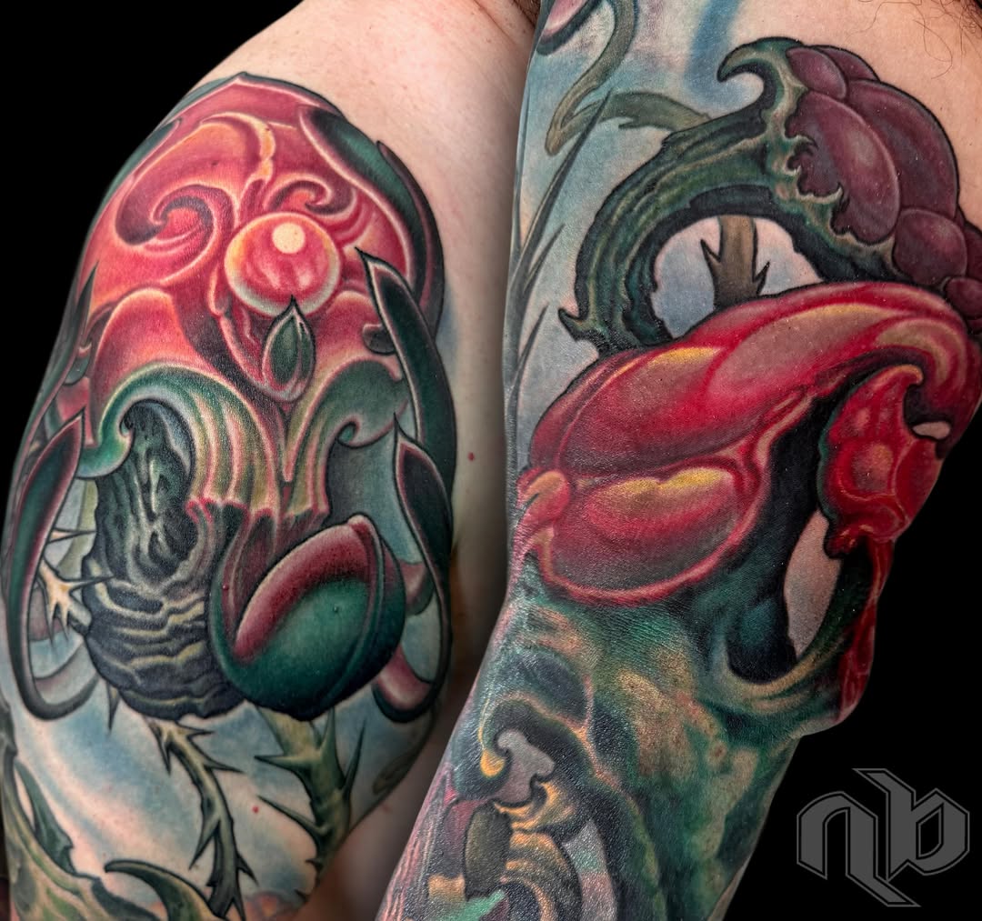 Tattoo by @burningxhope — new_school, realism