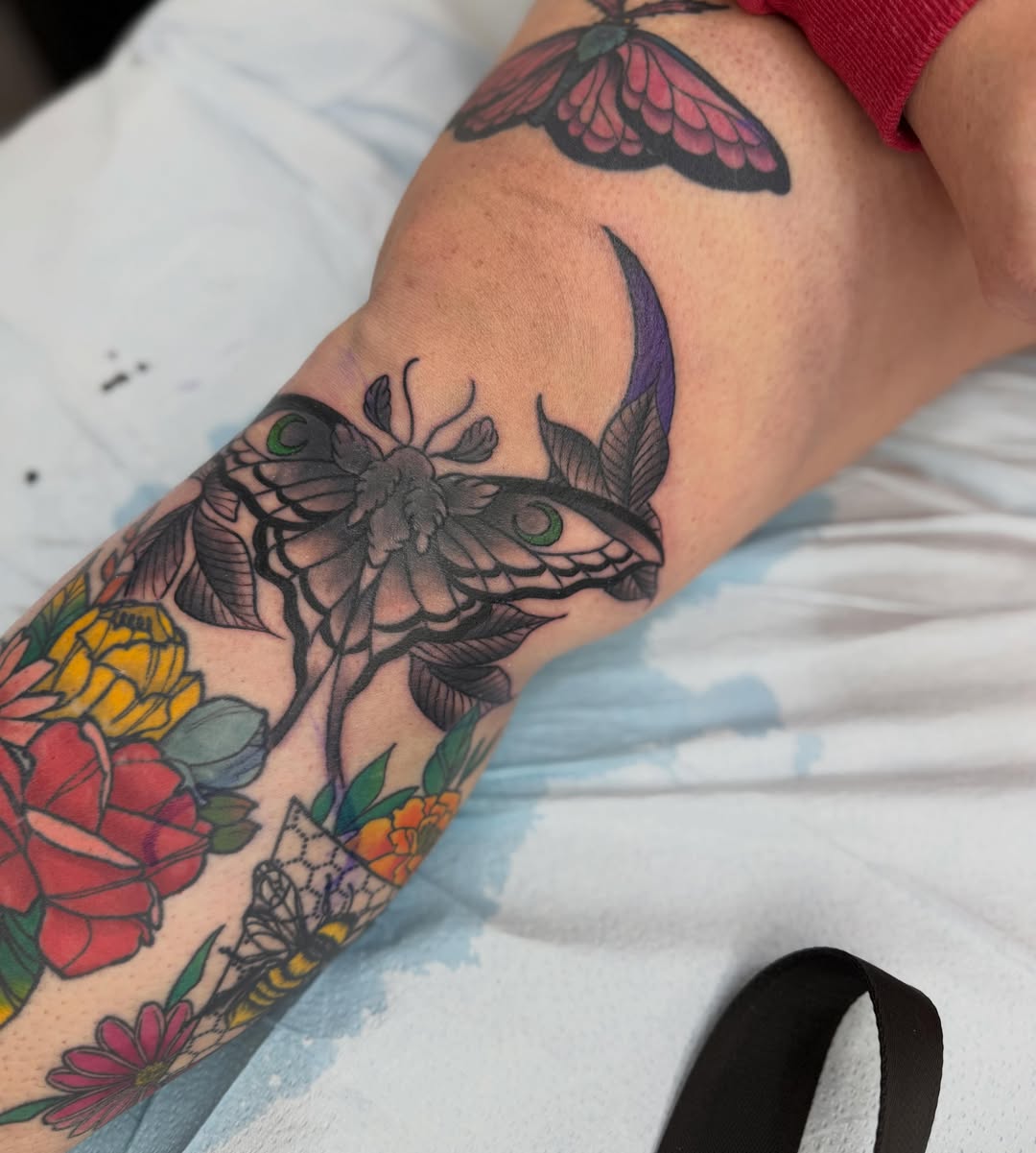 Tattoo by @iamdevinstattoos — american_traditional, dotwork
