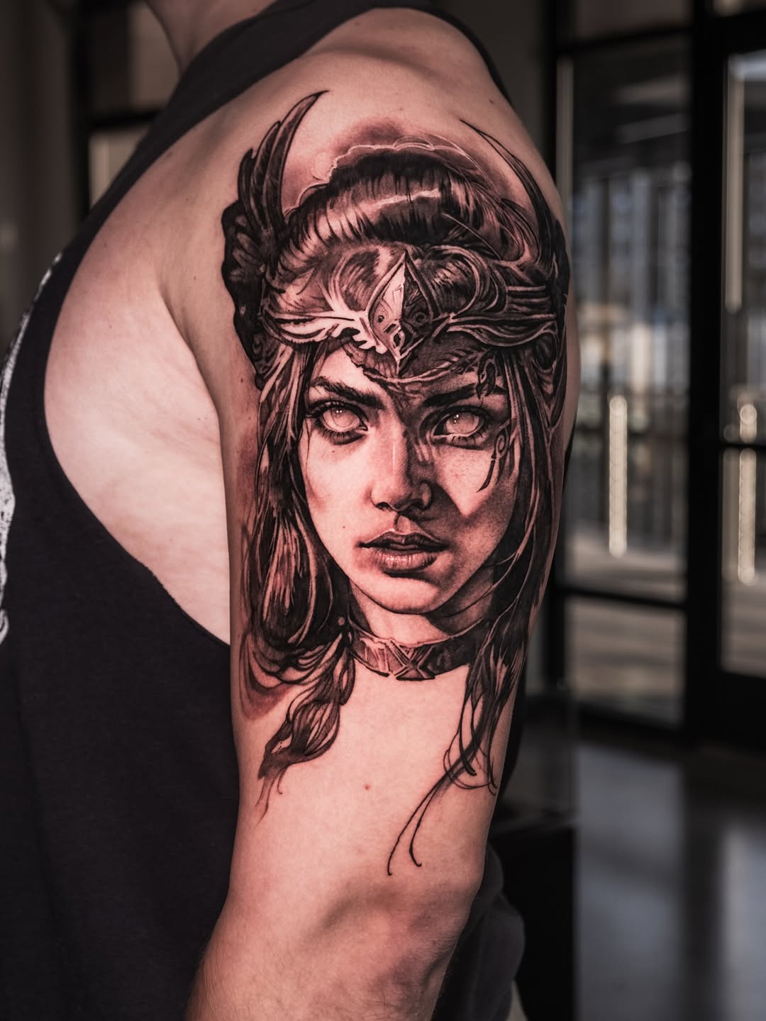Tattoo by @a_ritova — realism, black_and_grey