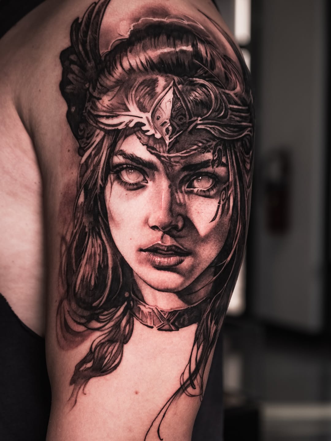 Tattoo by @a_ritova — realism, black_and_grey
