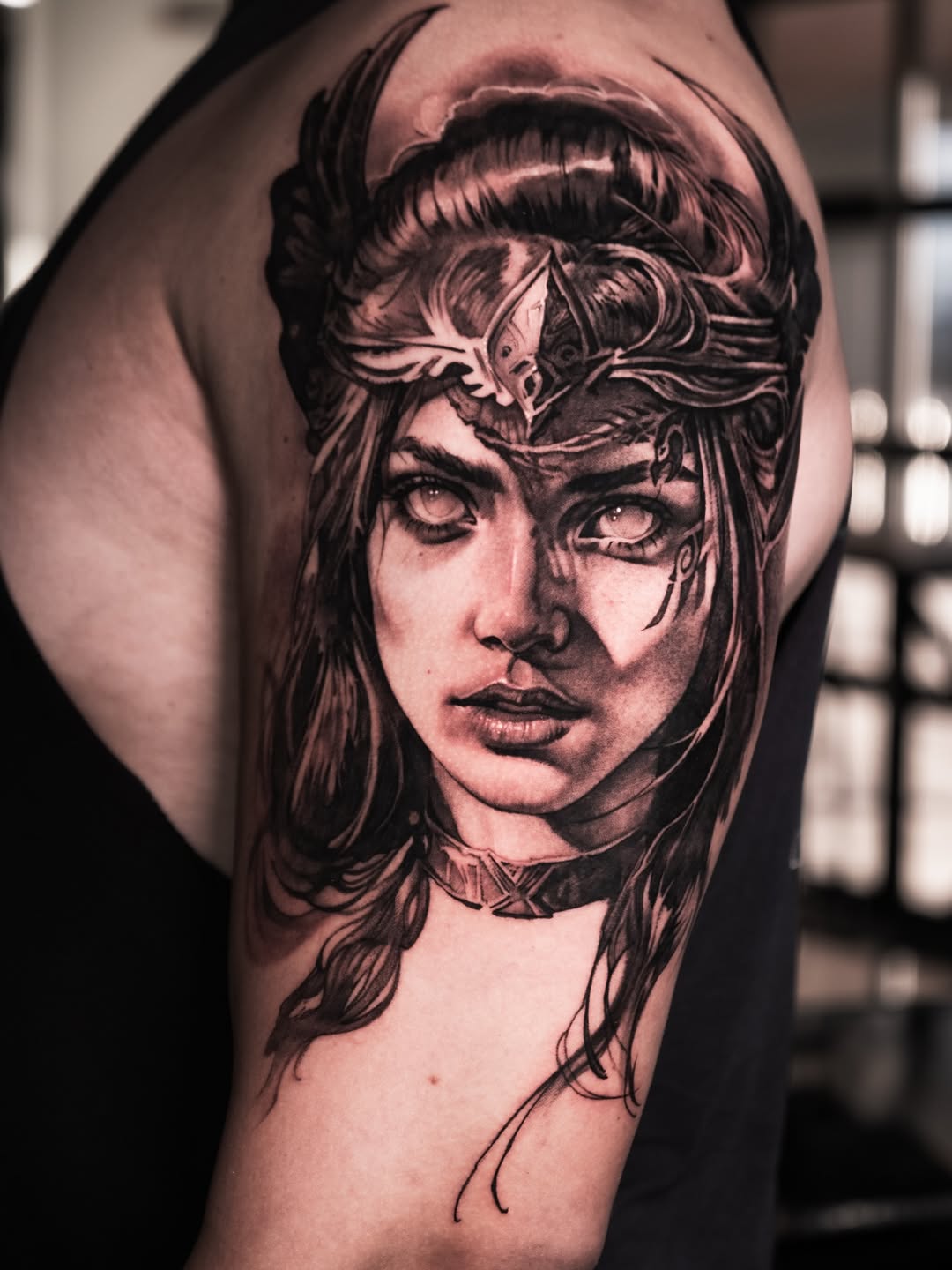 Tattoo by @a_ritova — black_and_grey, realism