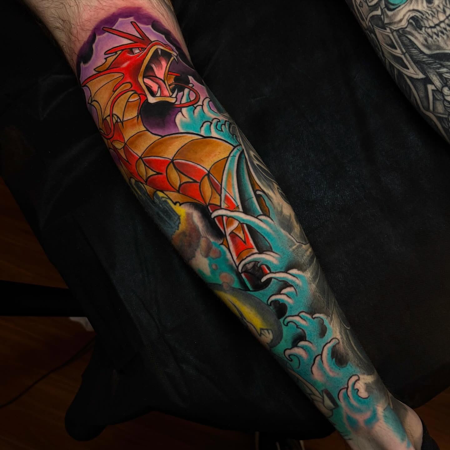 Tattoo by @coreyryantattoo — american_traditional, dotwork