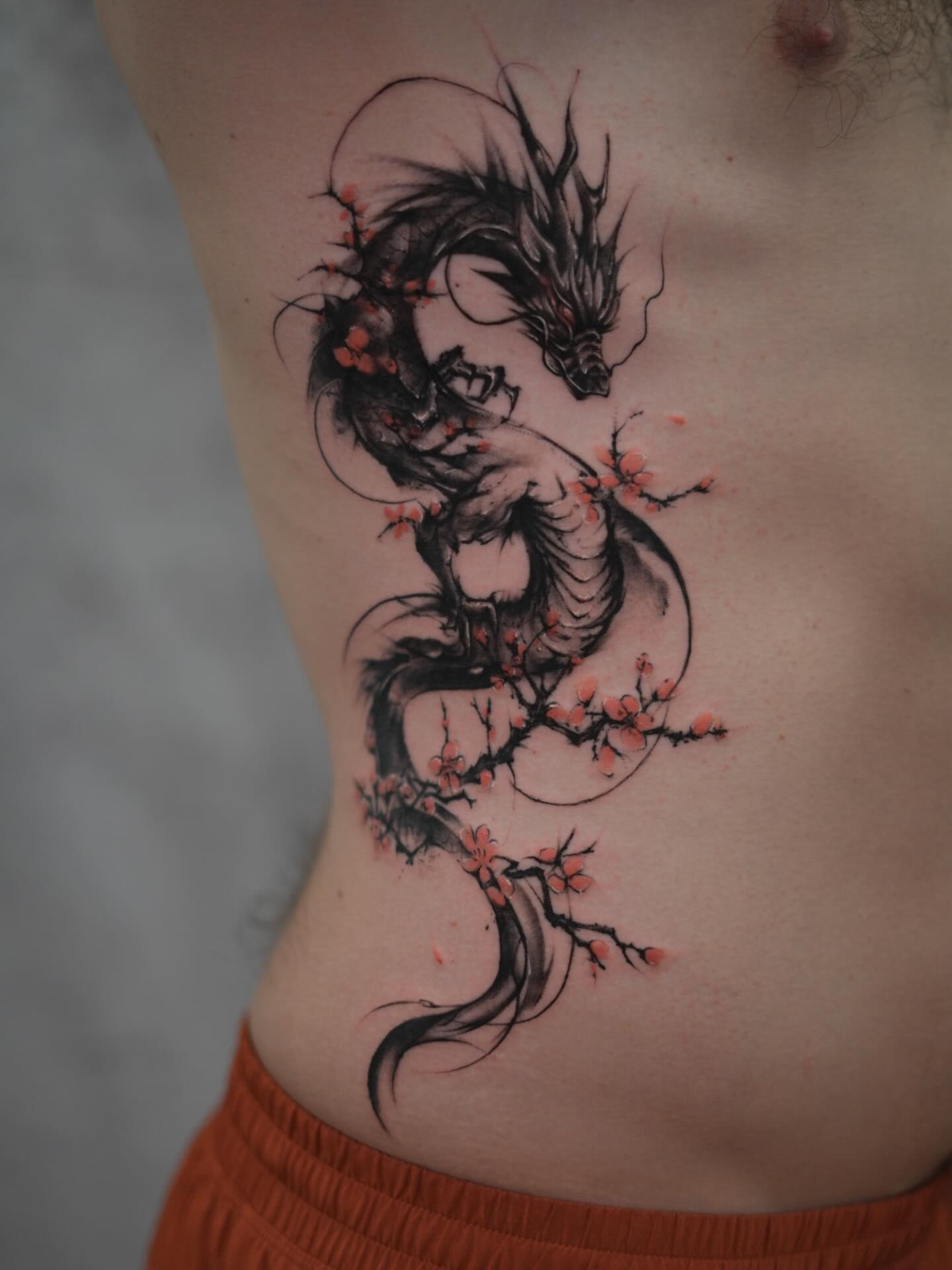 Tattoo by @mr.yang_tattoo — japanese_irezumi, dotwork