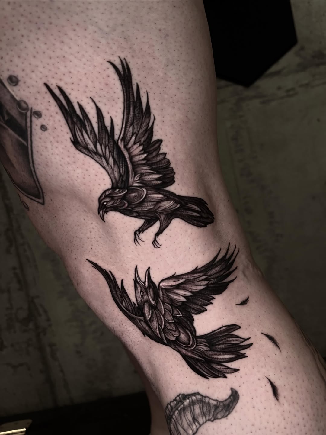 Tattoo by @haileypaetztattoos — black_and_grey, realism