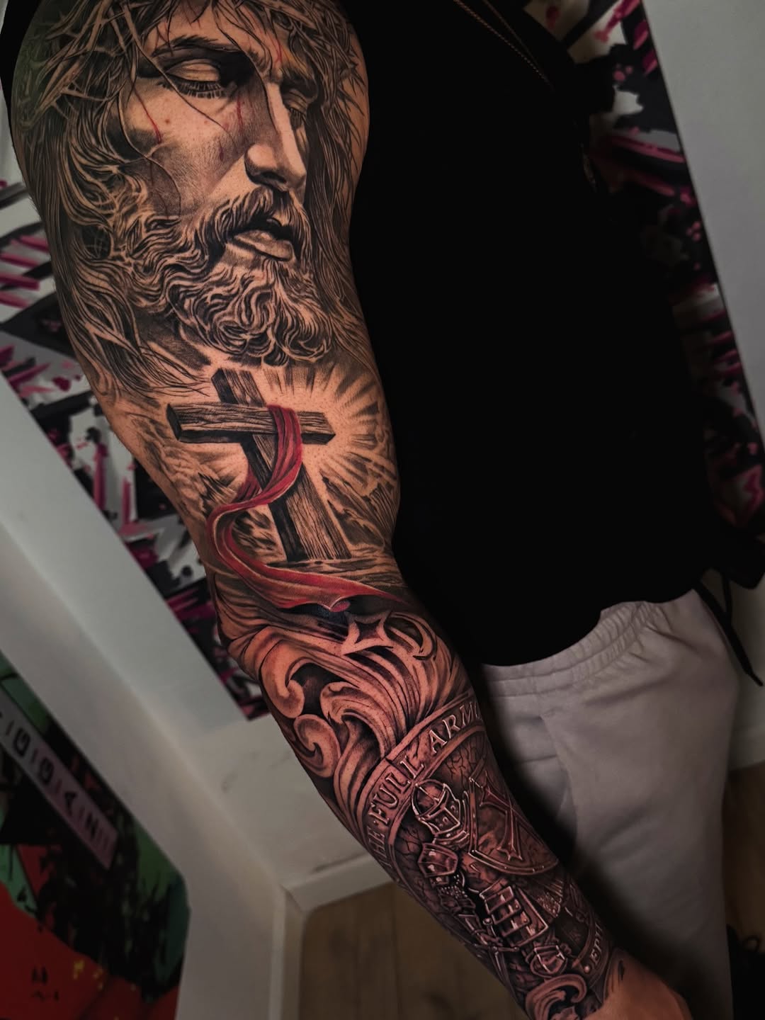Tattoo by @spin_ink โ realism, black_and_grey