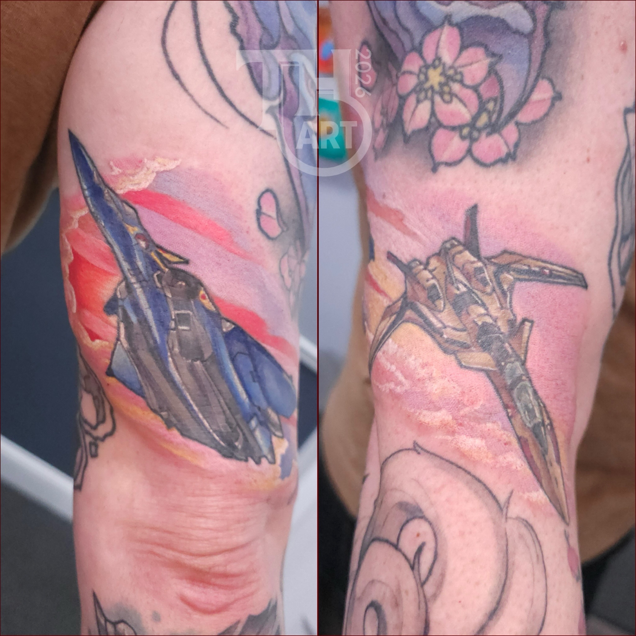 Tattoo by @thomasharrisart — watercolor, anime