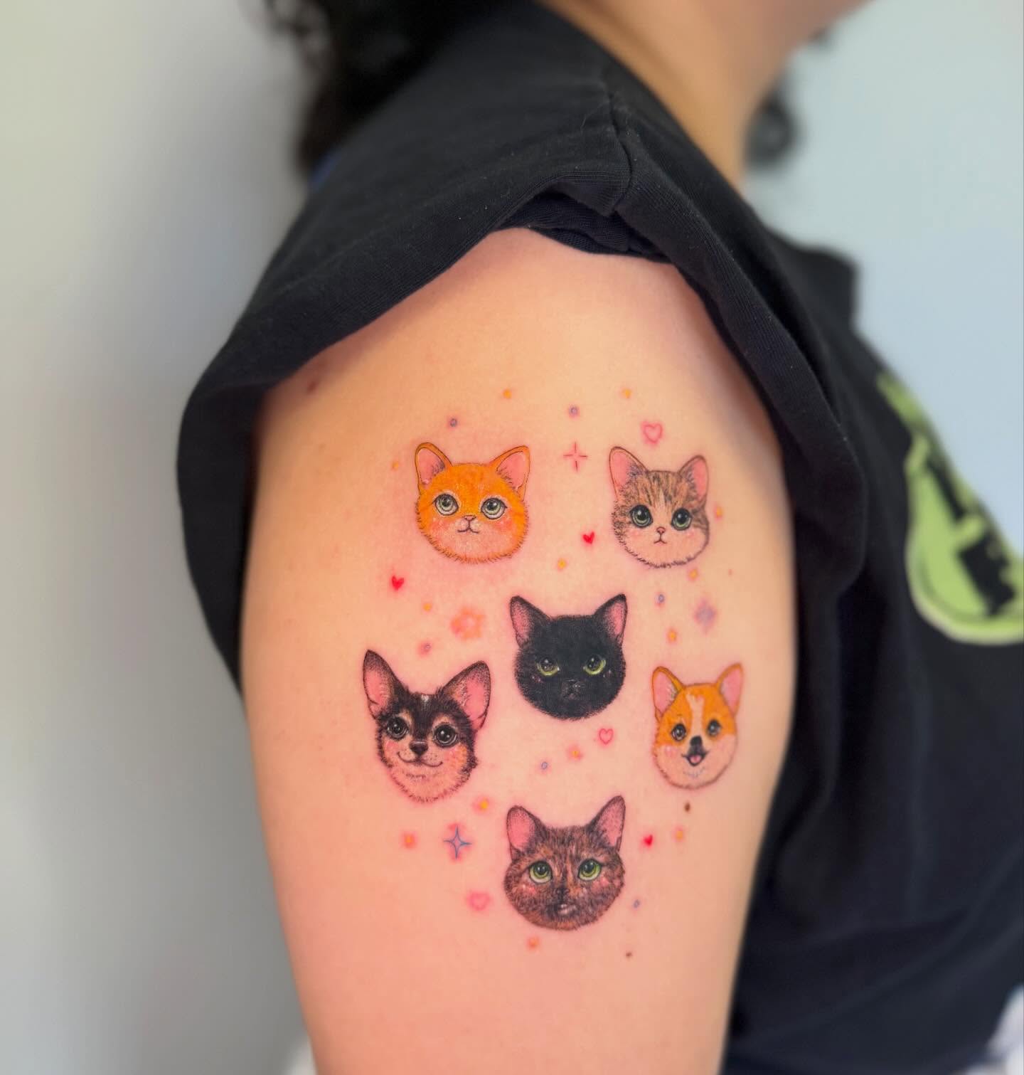 Tattoo by @catgirltattoo — dotwork
