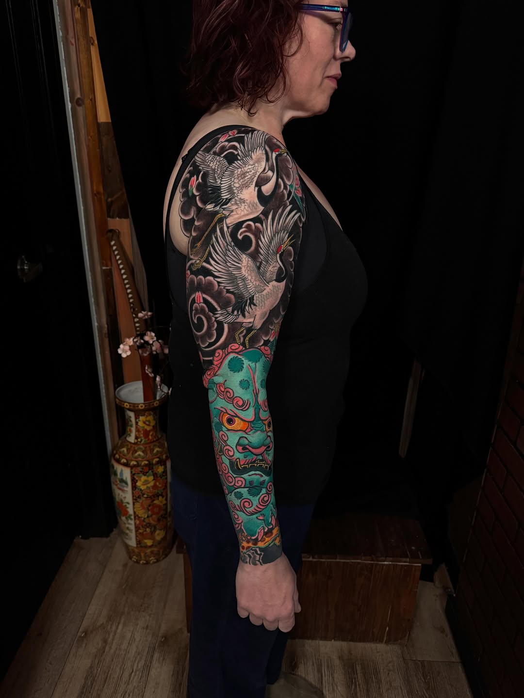 Tattoo by @mannysrevolution — japanese_irezumi, black_and_grey
