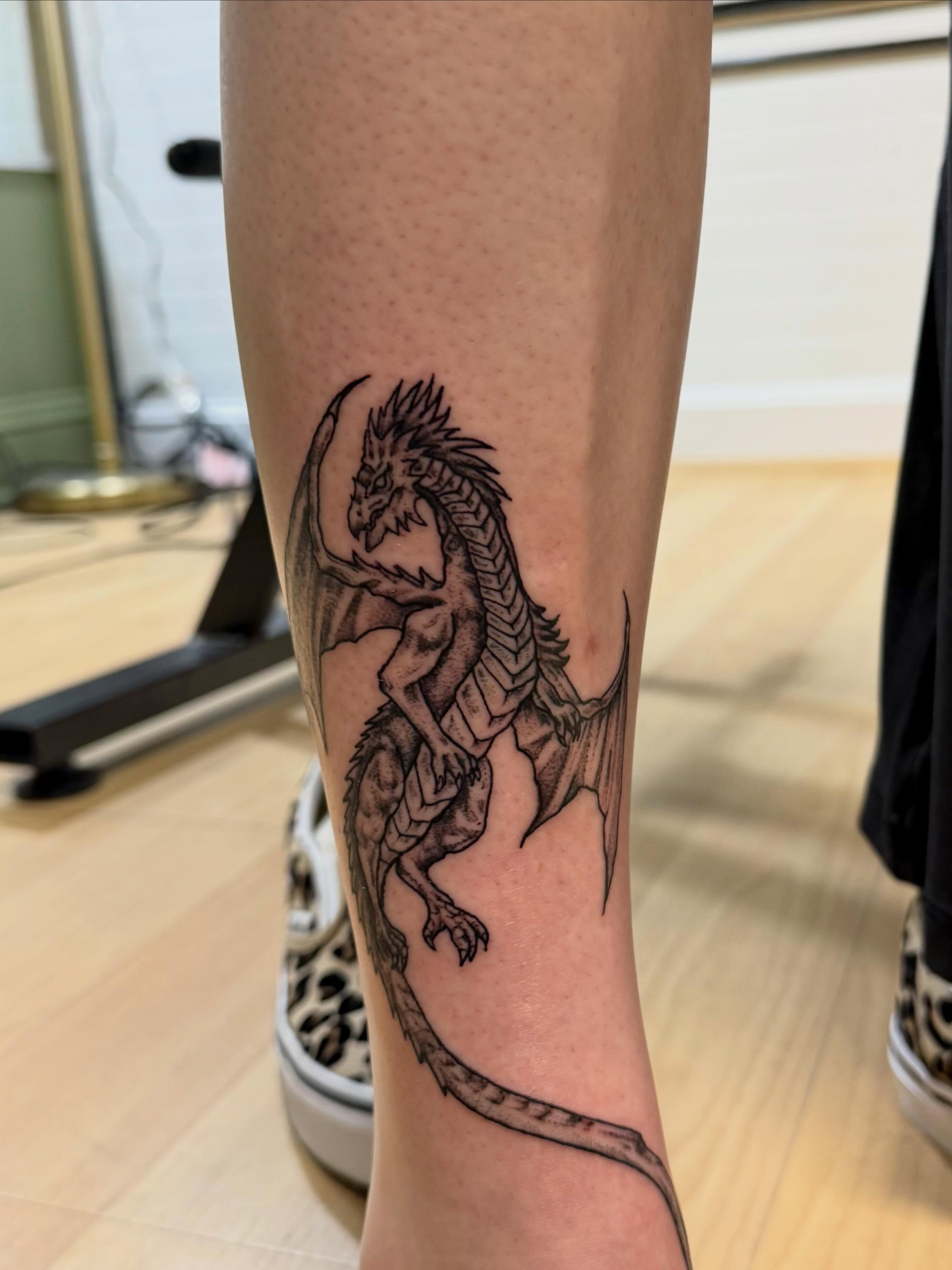 Tattoo by @tylerboltink — black_and_grey