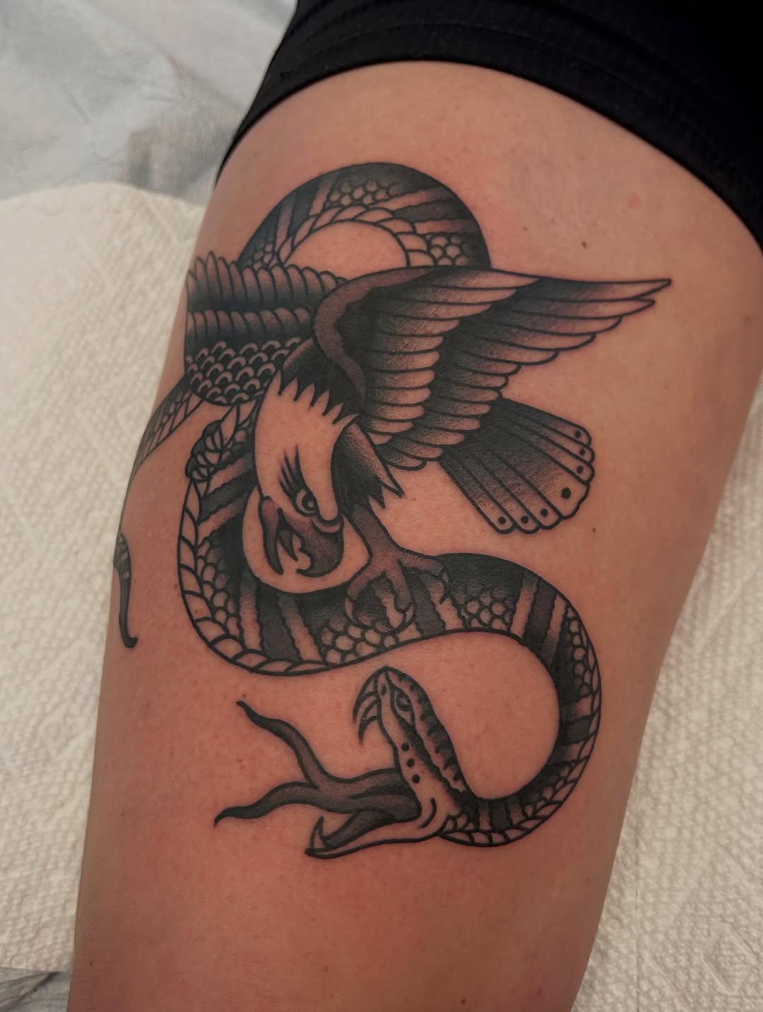 Tattoo by @christian.lasyone — american_traditional, black_and_grey
