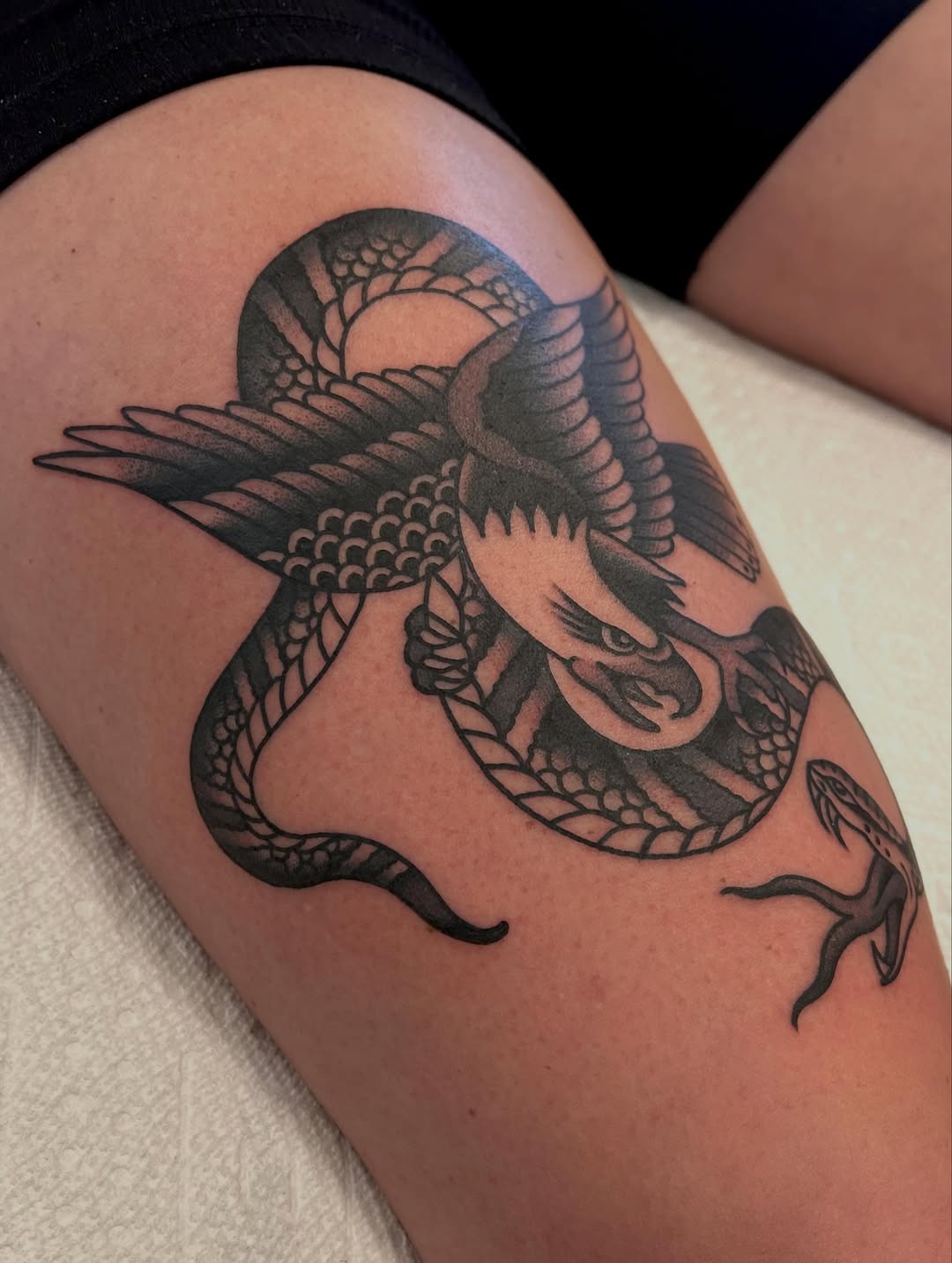 Tattoo by @christian.lasyone — american_traditional, black_and_grey