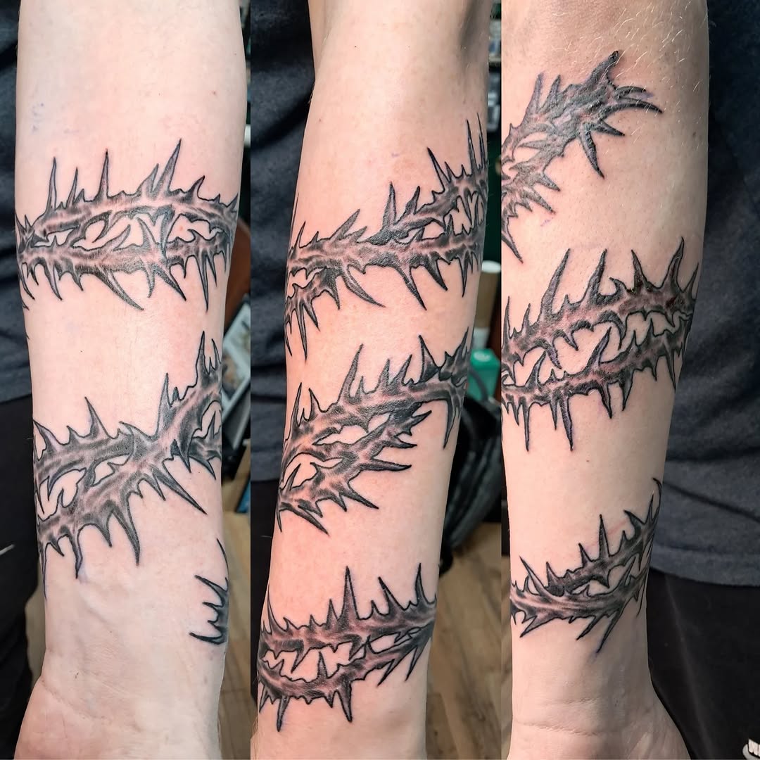 Tattoo by @tattoosbyreb — black_and_grey, dark_realism