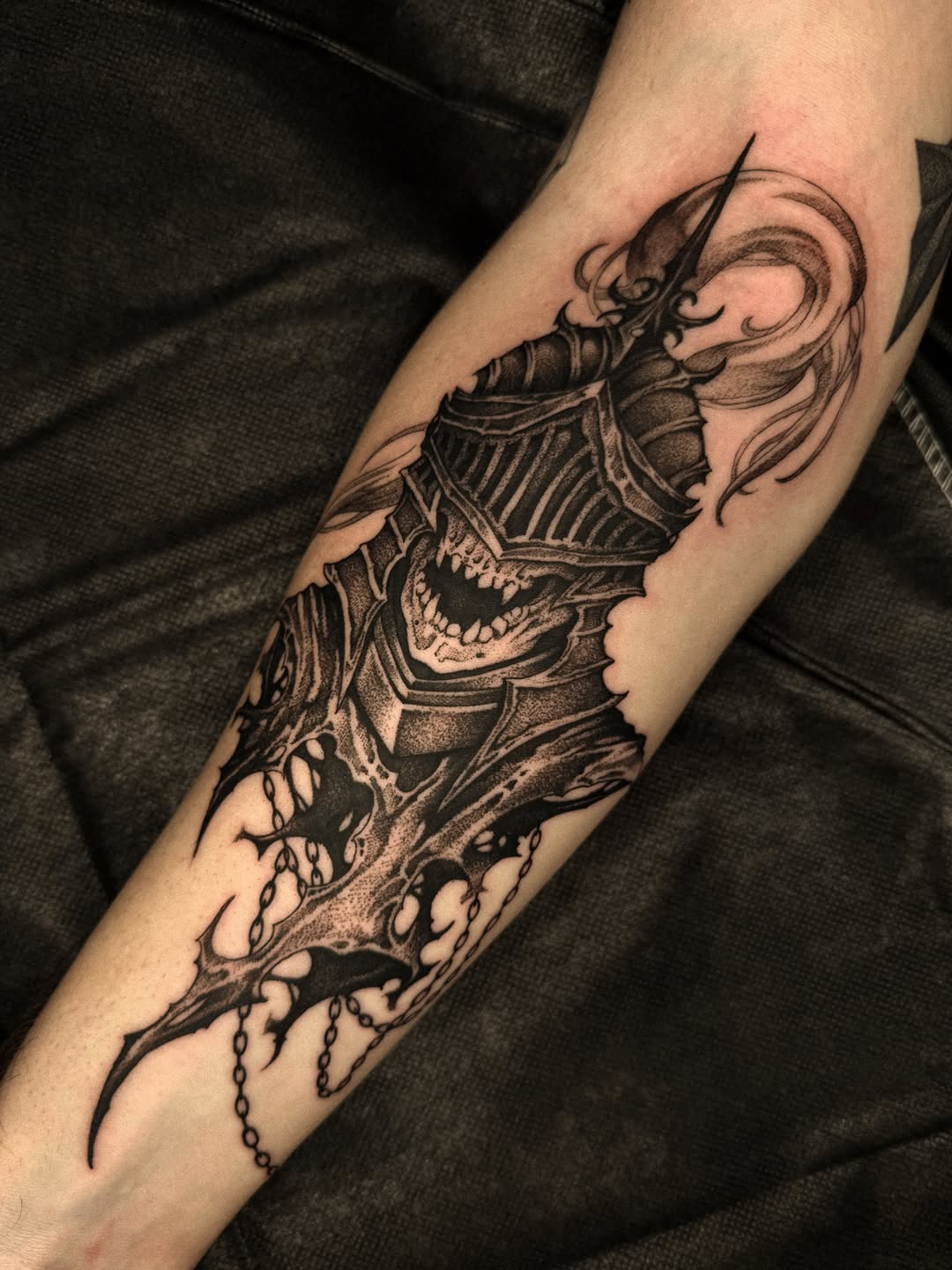 Tattoo by @digitalsunsett — dark_realism, dotwork