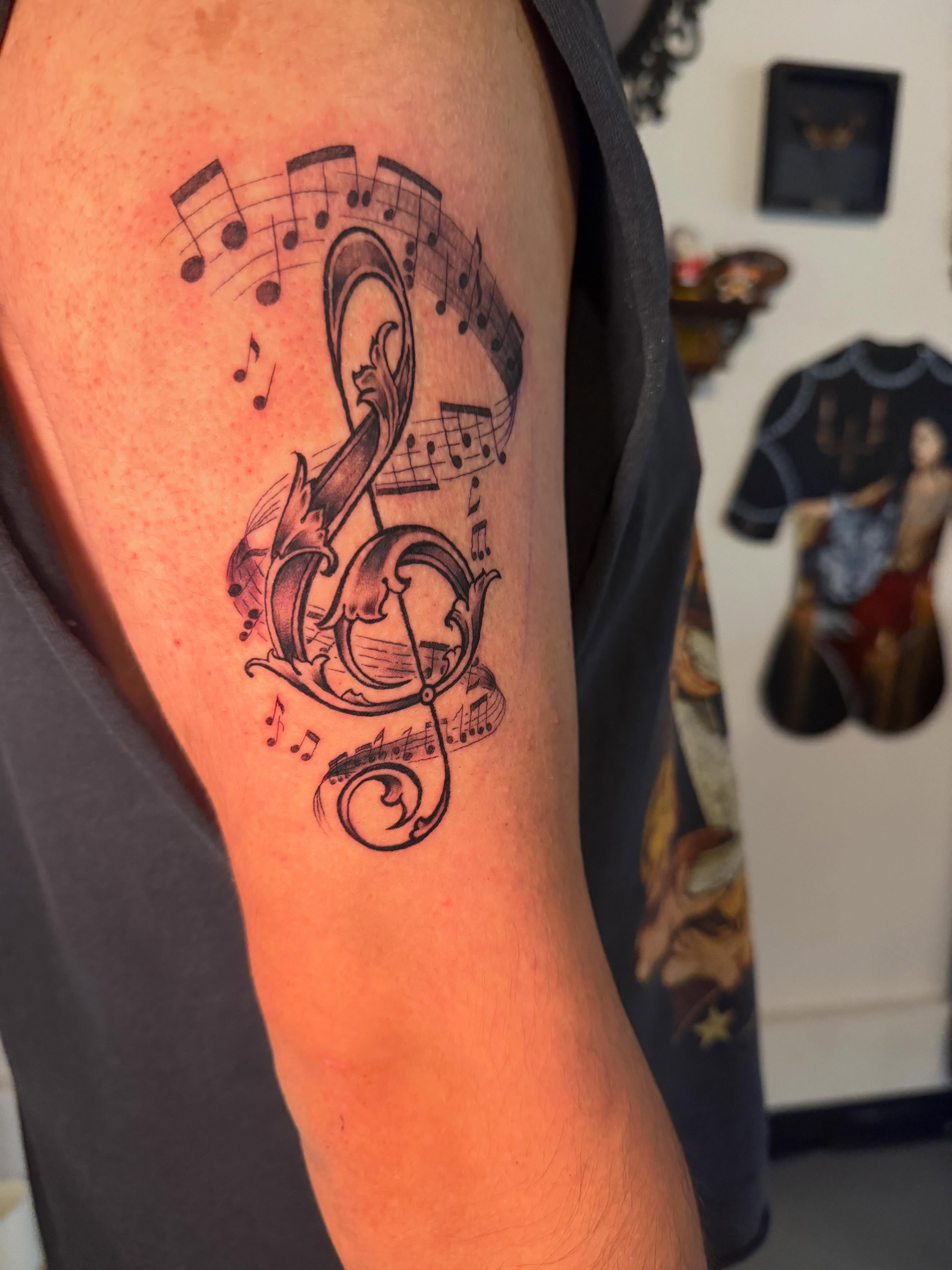 Tattoo by @ava_defalco — black_and_grey