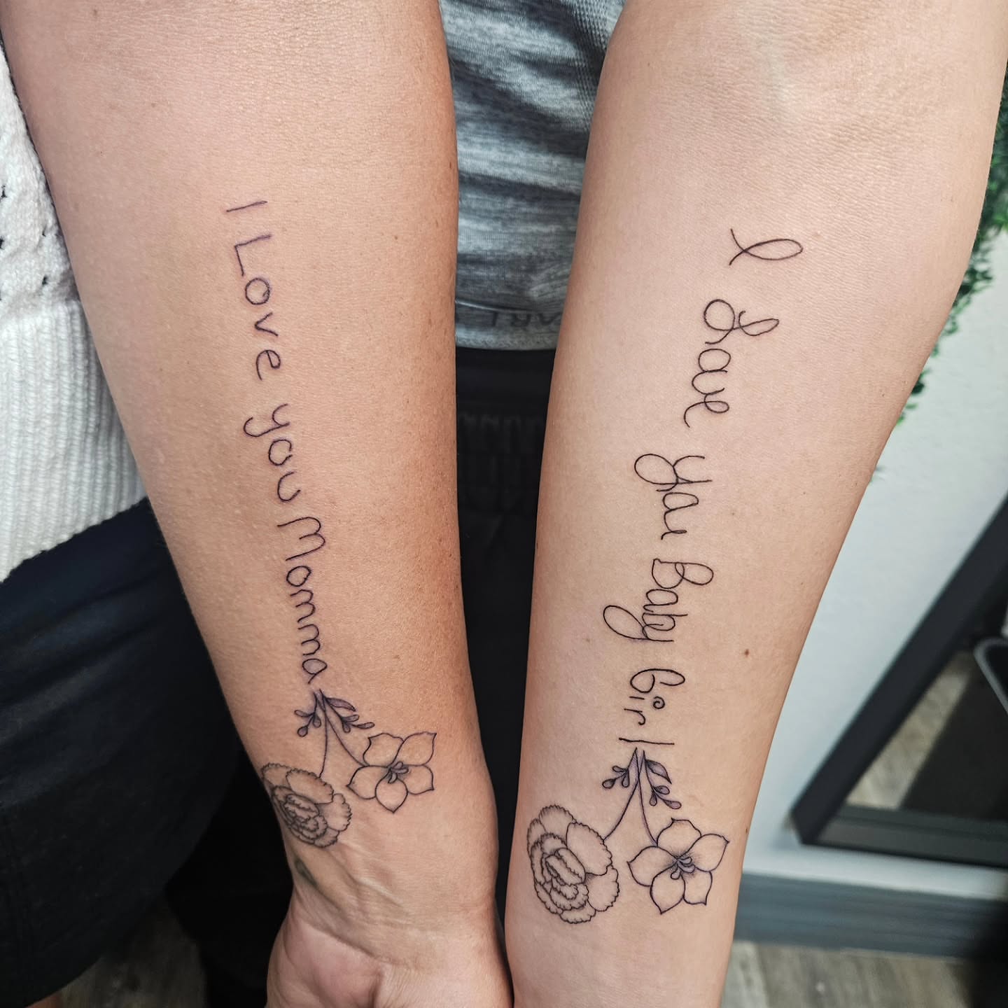Tattoo by @carolynxriot.tattoos — lettering_script
