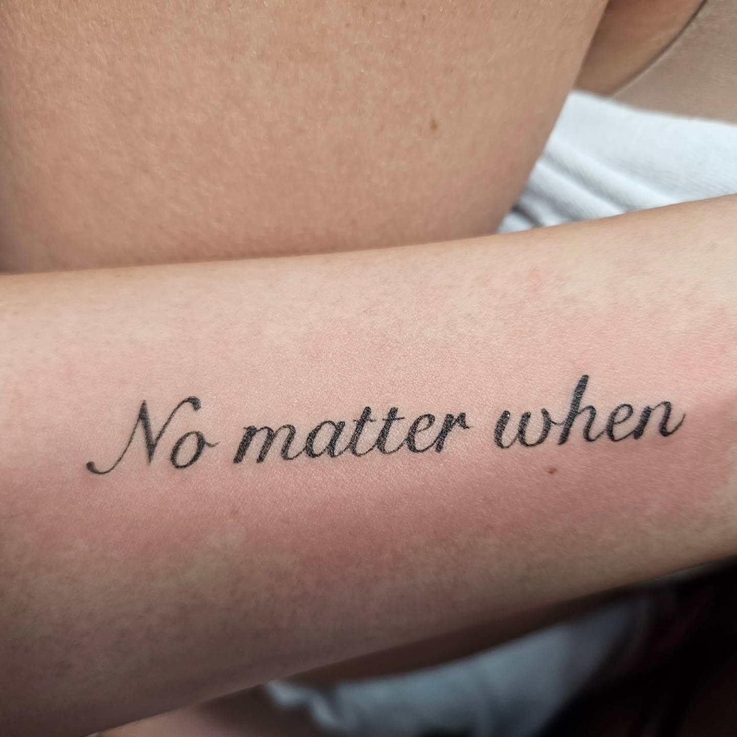 Tattoo by @carolynxriot.tattoos — lettering_script