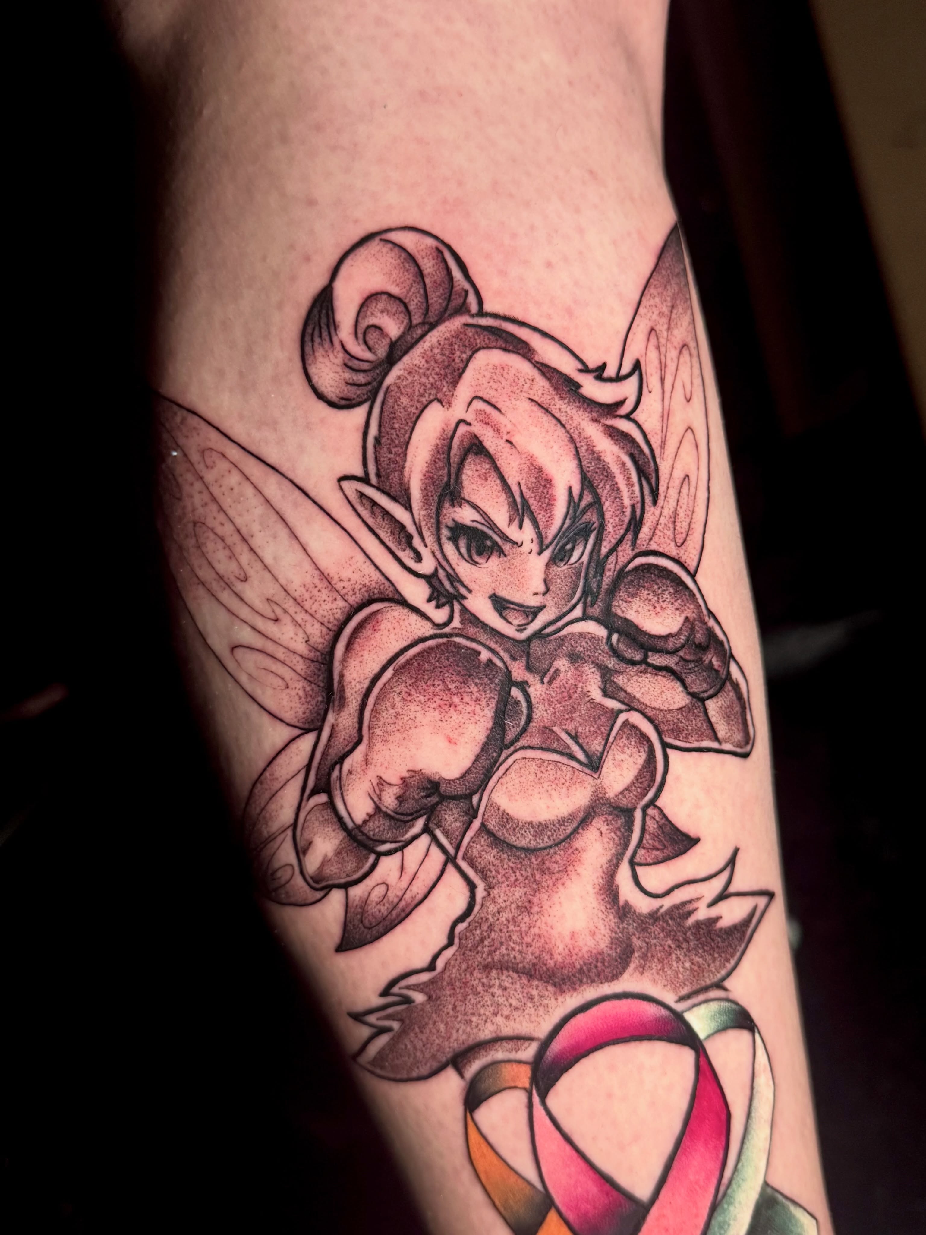 Tattoo by @dante_srs — dotwork, anime