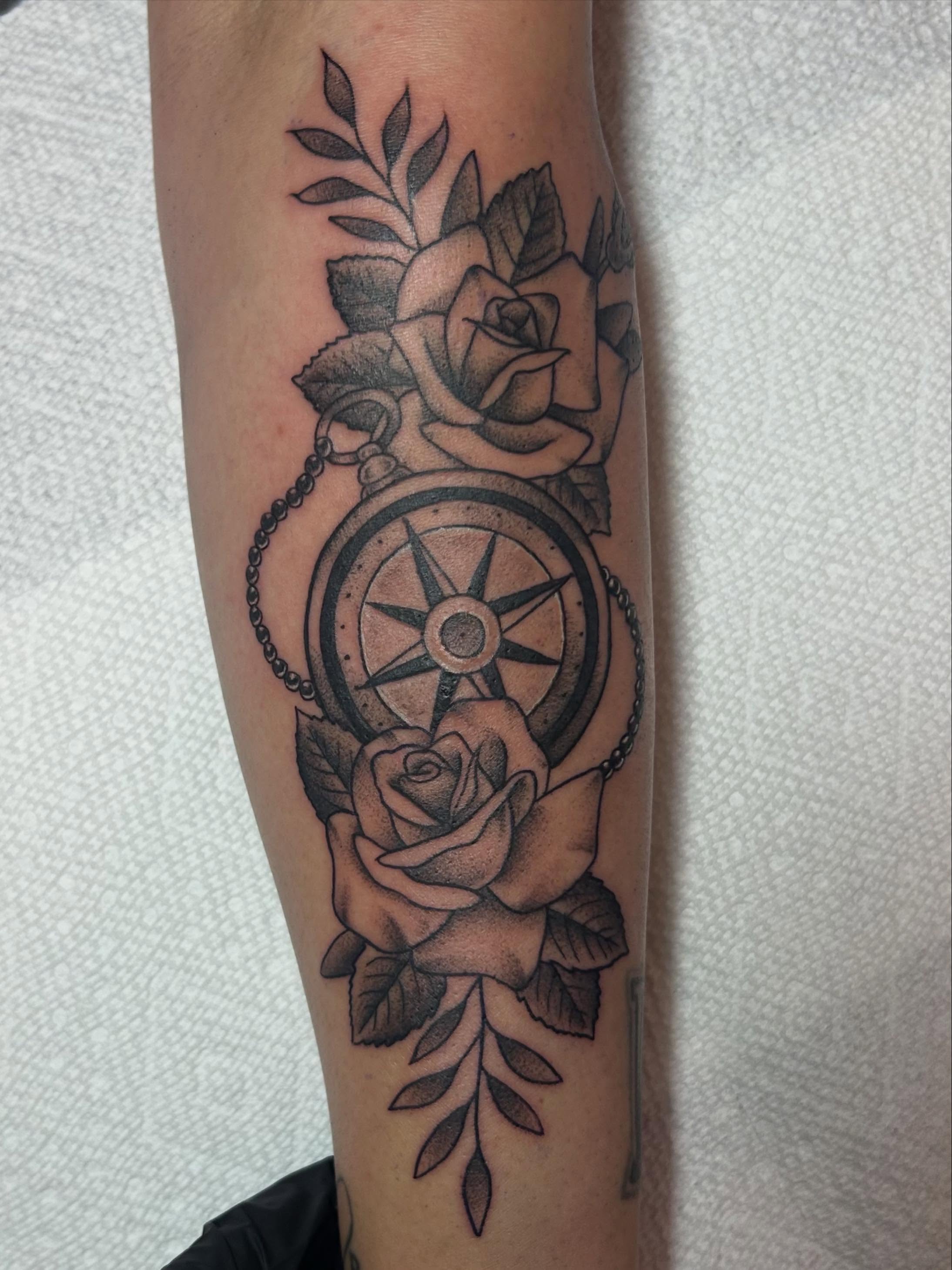 Tattoo by @inkbybray — black_and_grey