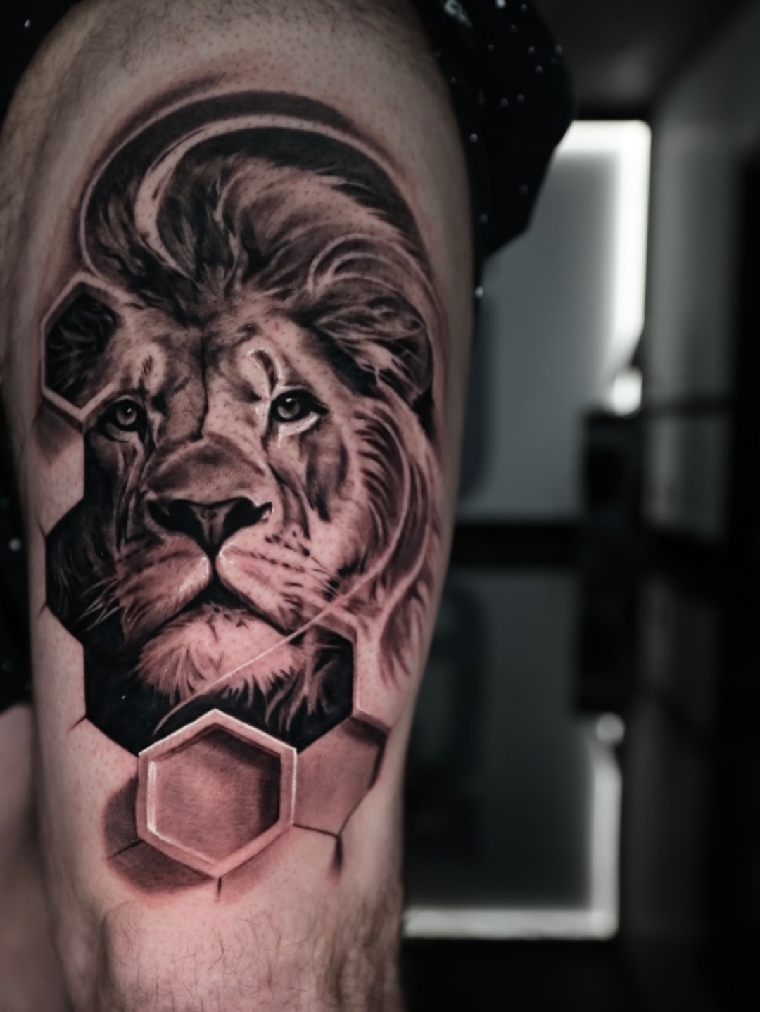 Tattoo by @matthewbrownartwork — realism, geometric