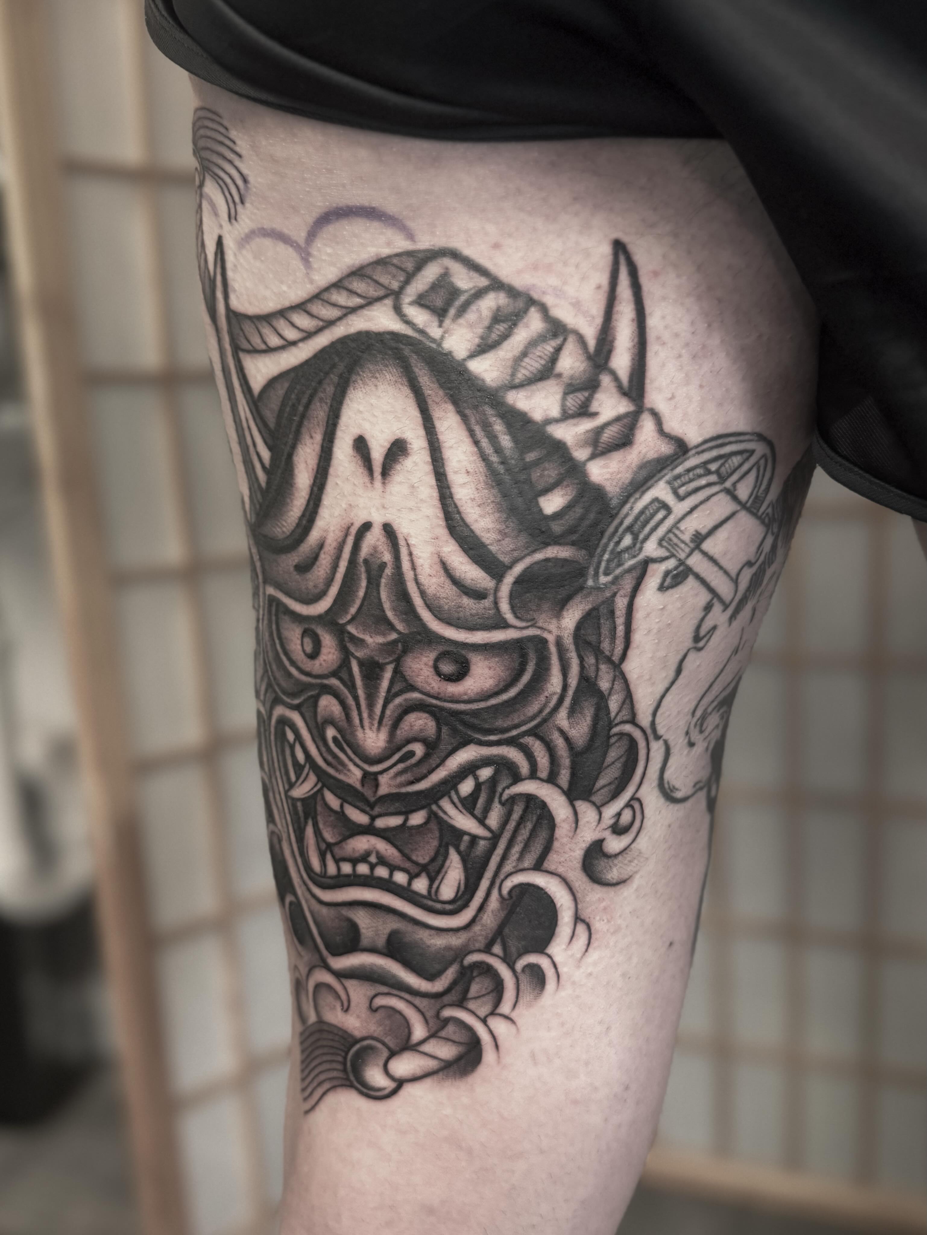 Tattoo by @tattoosbyanya β black_and_grey, japanese_irezumi