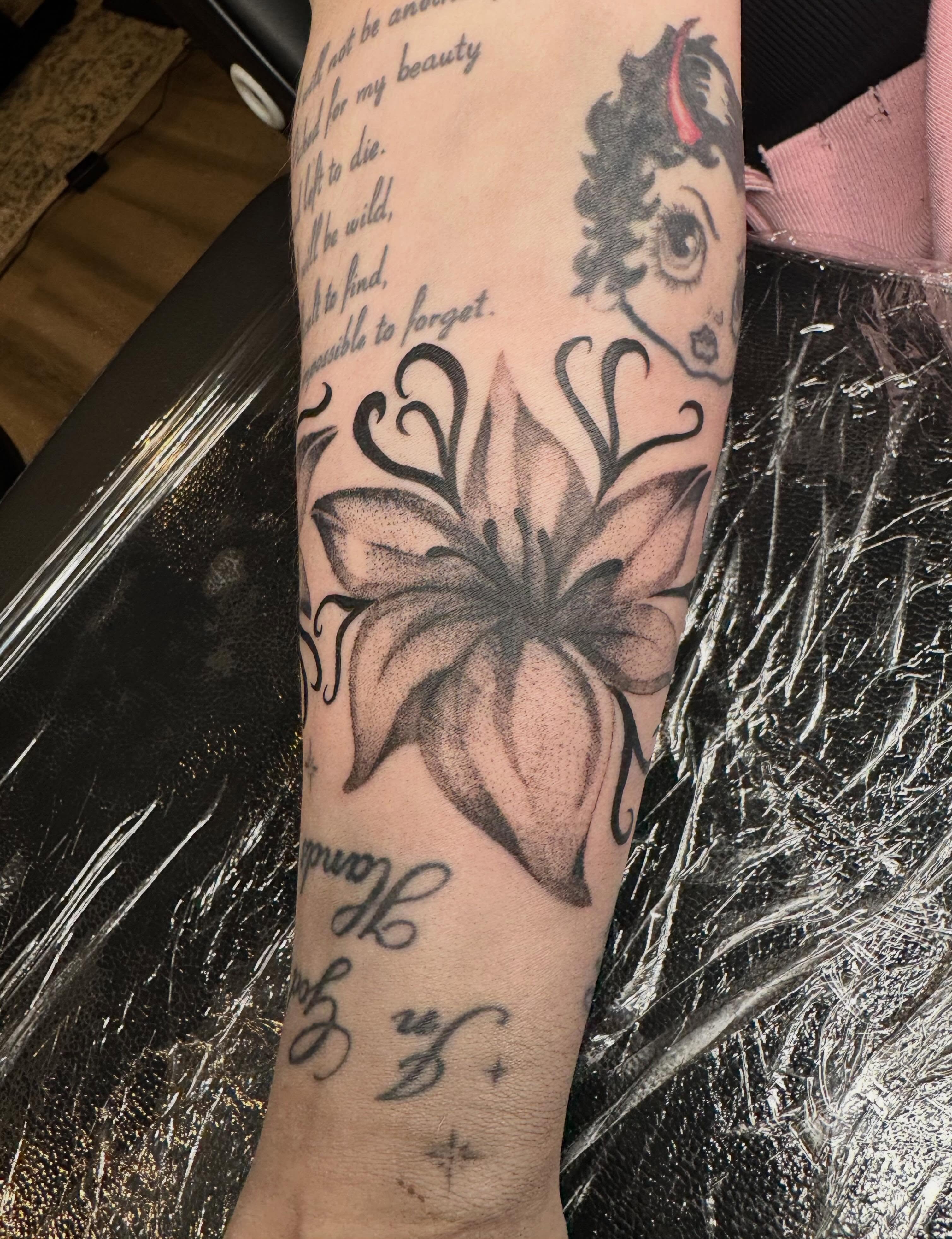 Tattoo by @tattedbytam — black_and_grey