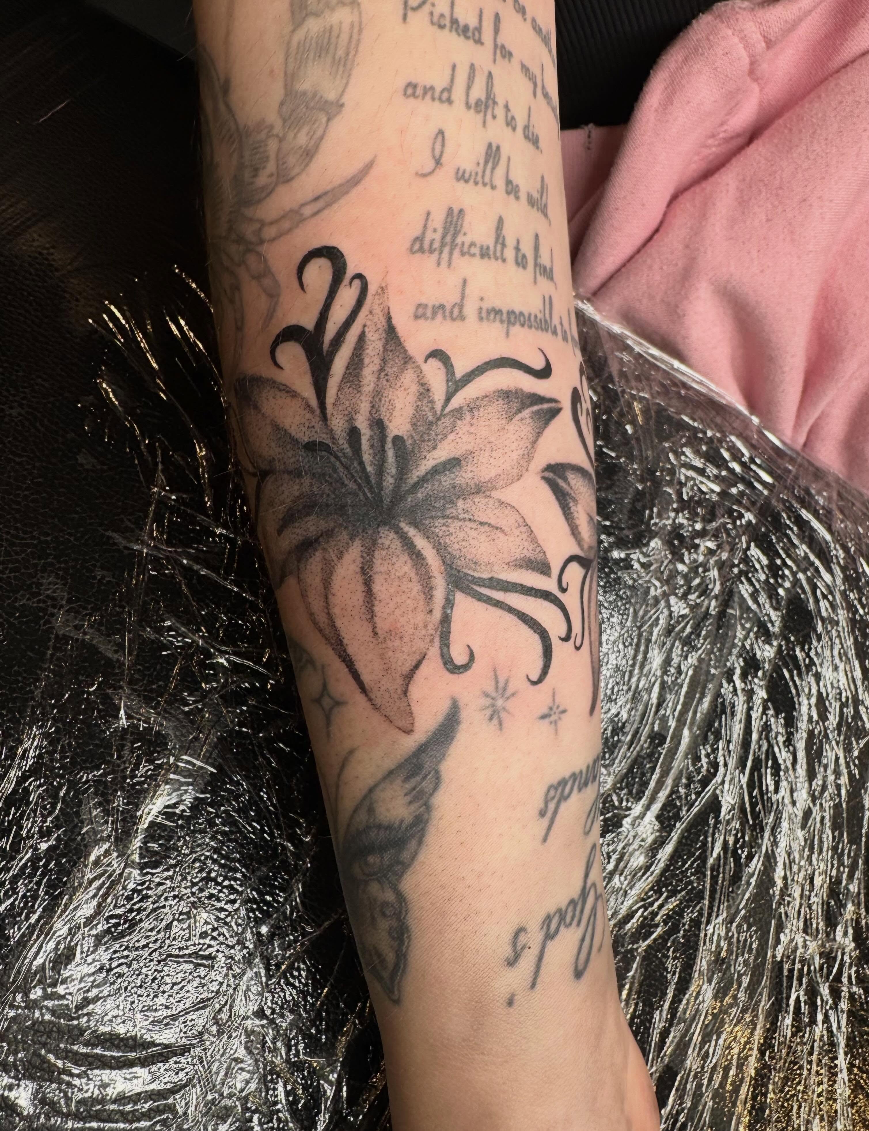 Tattoo by @tattedbytam — black_and_grey
