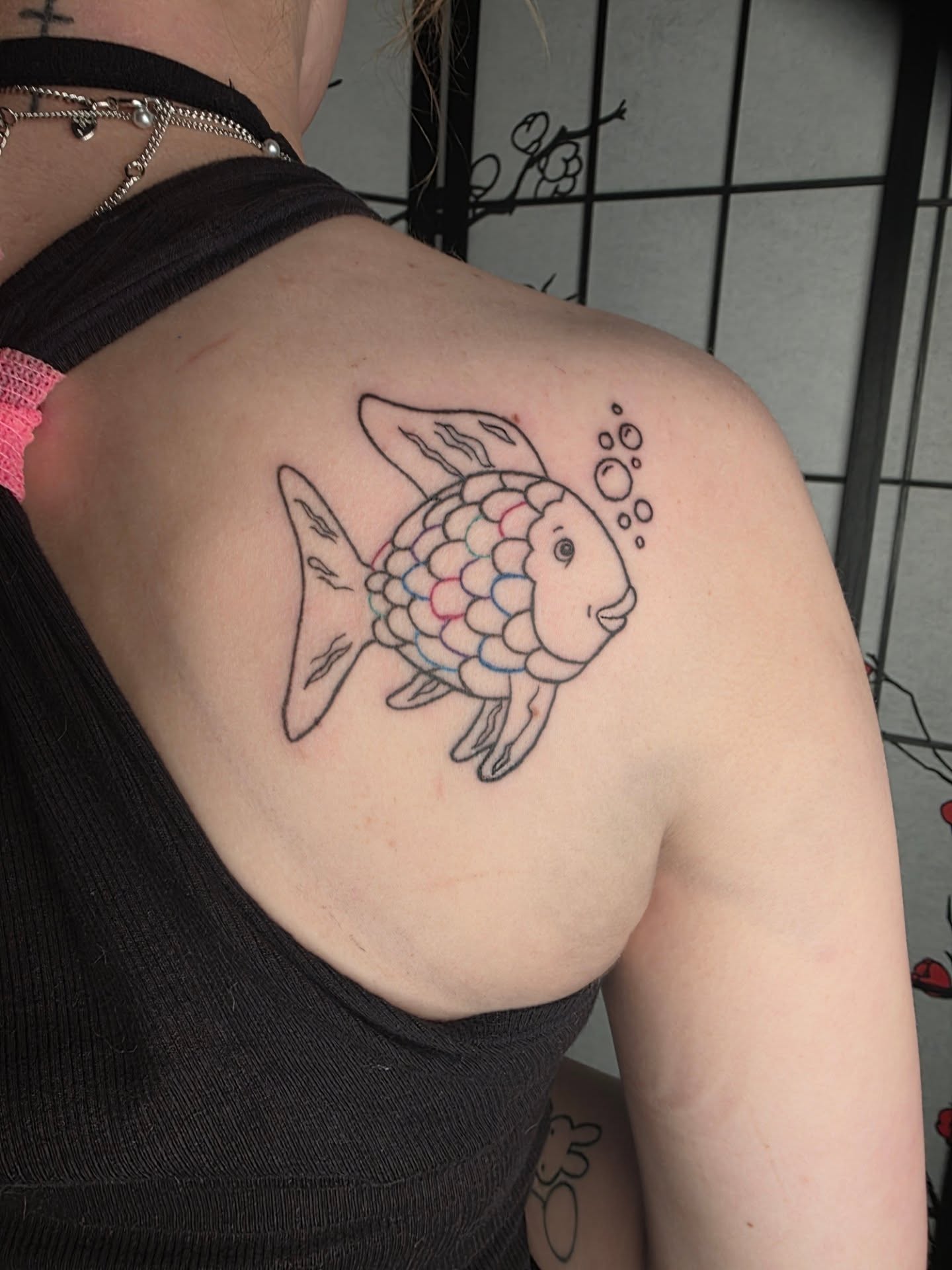 Tattoo by @yogiweebtatts — dotwork