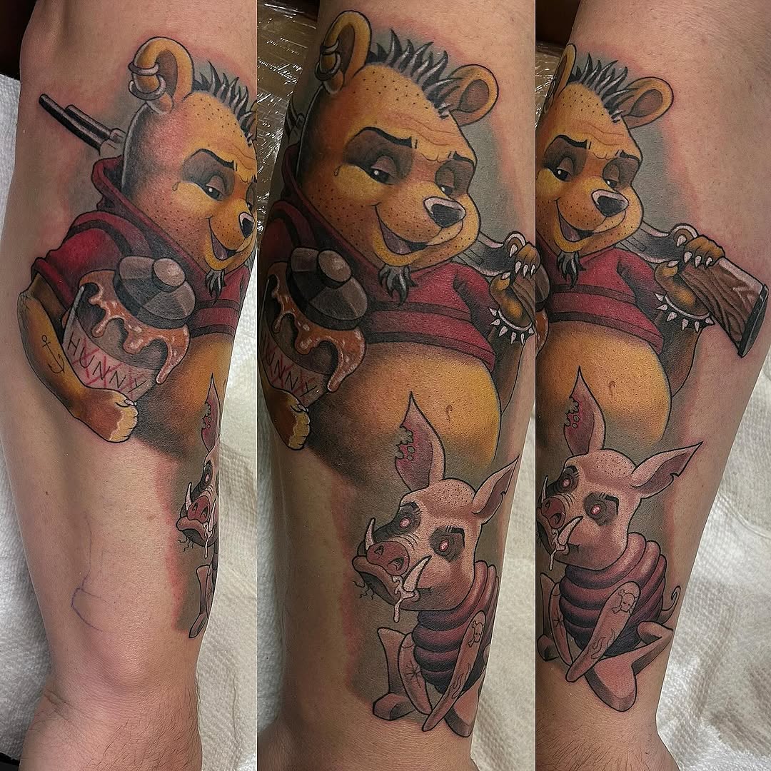 Tattoo by @theonlyajax — new_school, dark_realism