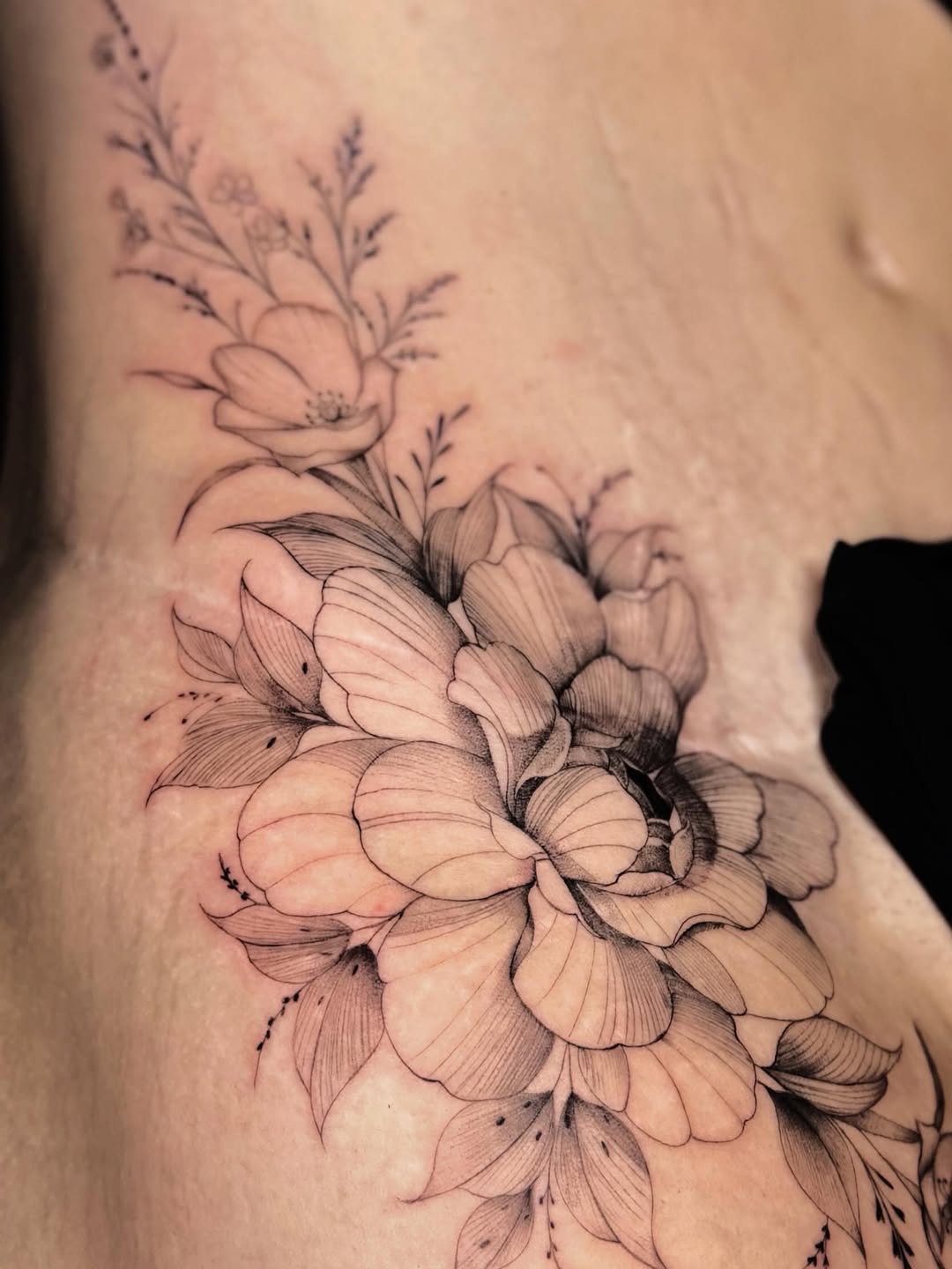 Tattoo by @inkedbycarson — fine_line, black_and_grey