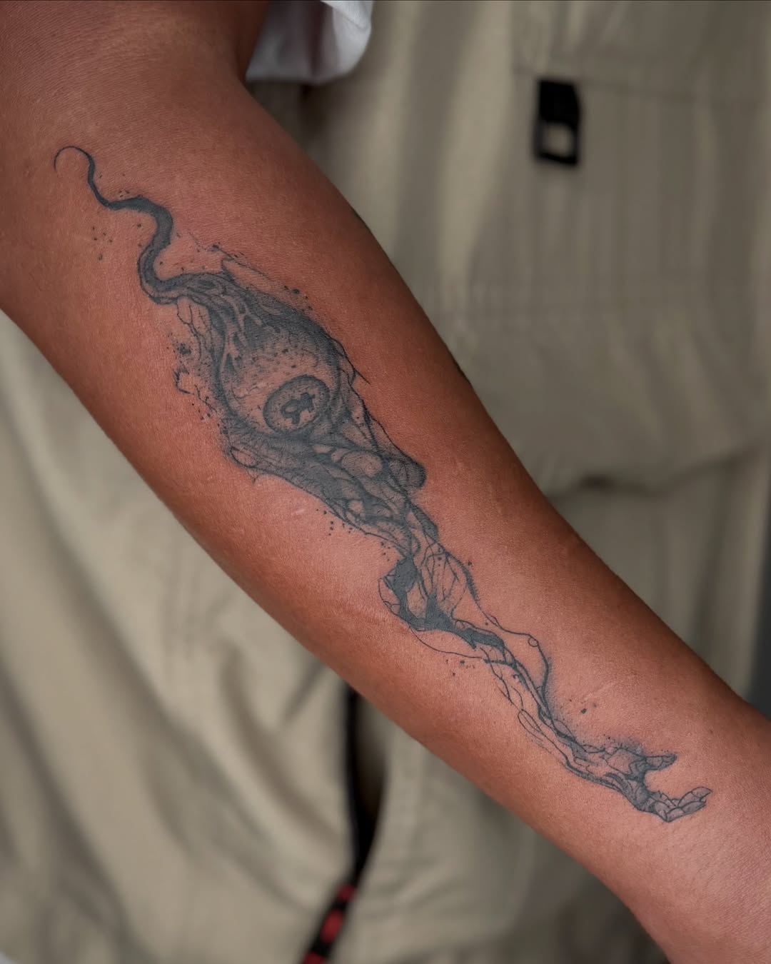 Tattoo by @inkversetattooabi — fine_line, black_and_grey