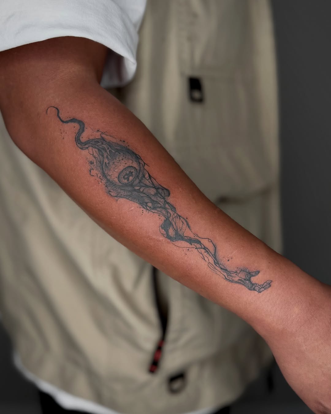 Tattoo by @inkversetattooabi — black_and_grey, illustrative