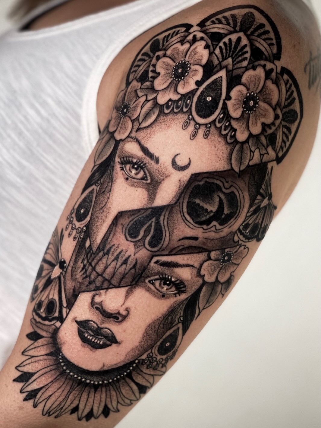 Tattoo by @luna_sea_tattoo — black_and_grey, realism