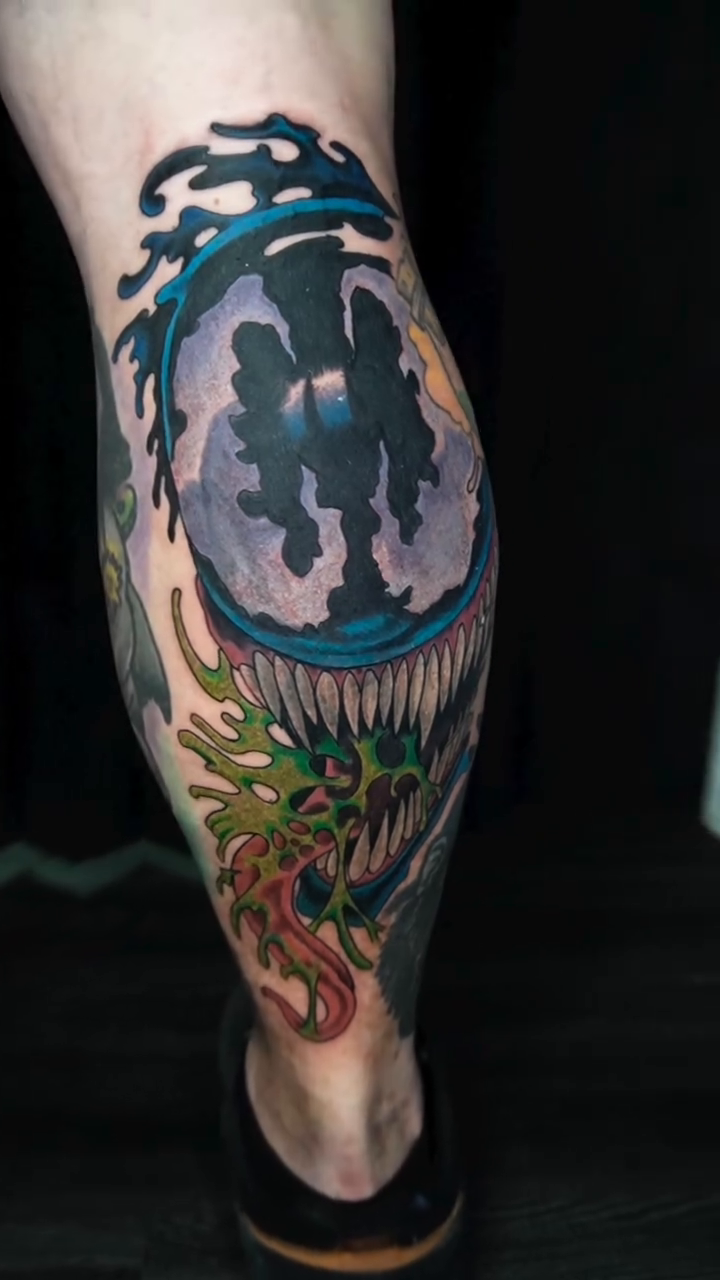 Tattoo by @badfellow — dark_realism, trash_polka