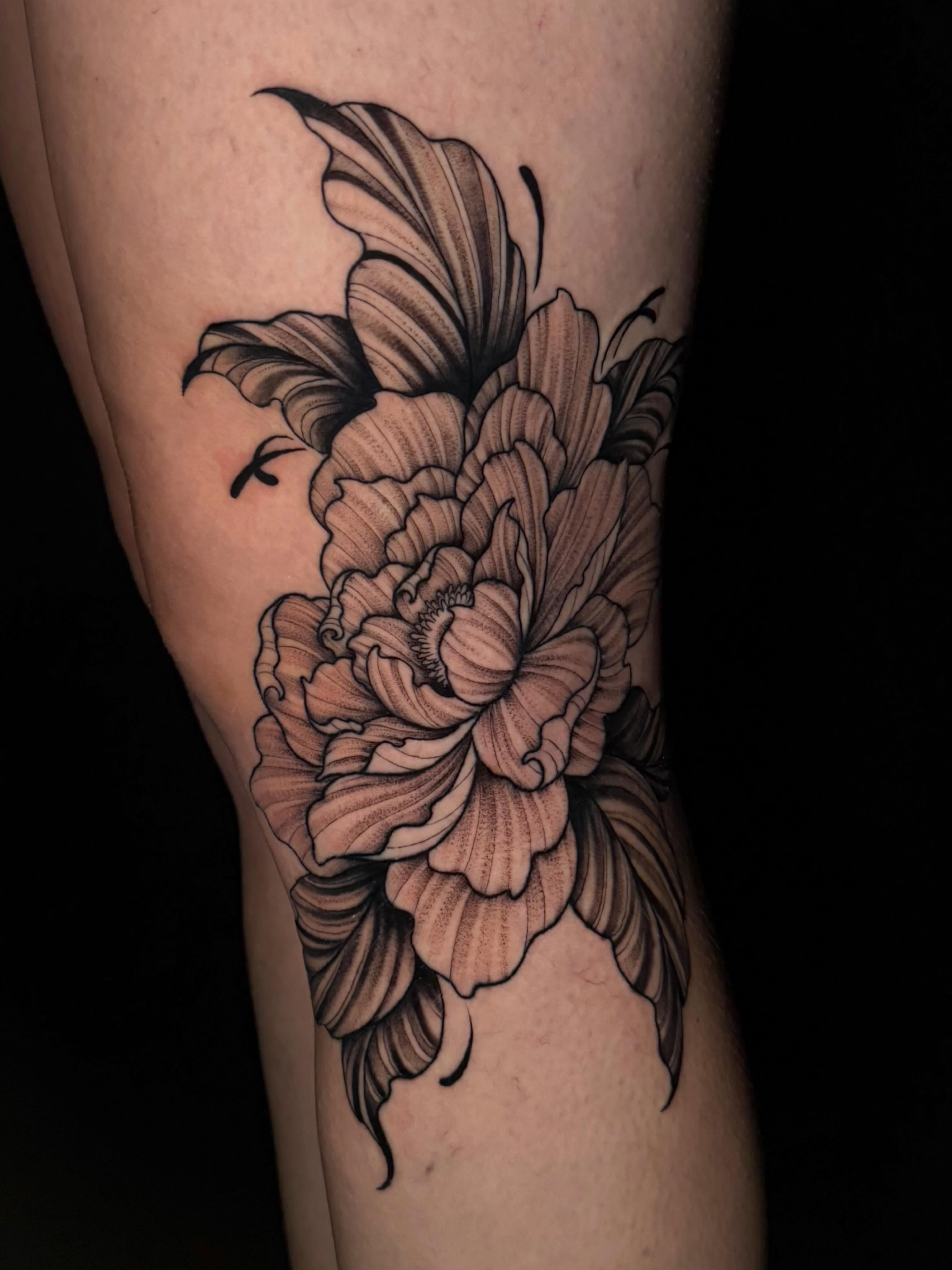 Tattoo by @lyssa_jtattoo — black_and_grey
