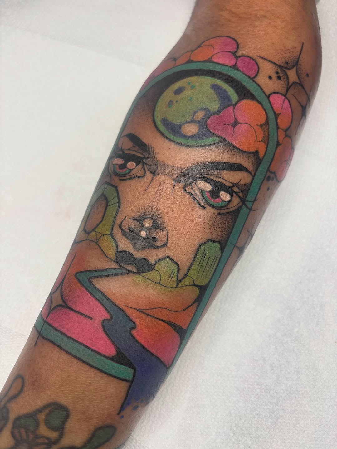 Tattoo by @carly.tattoos — trash_polka, surrealism