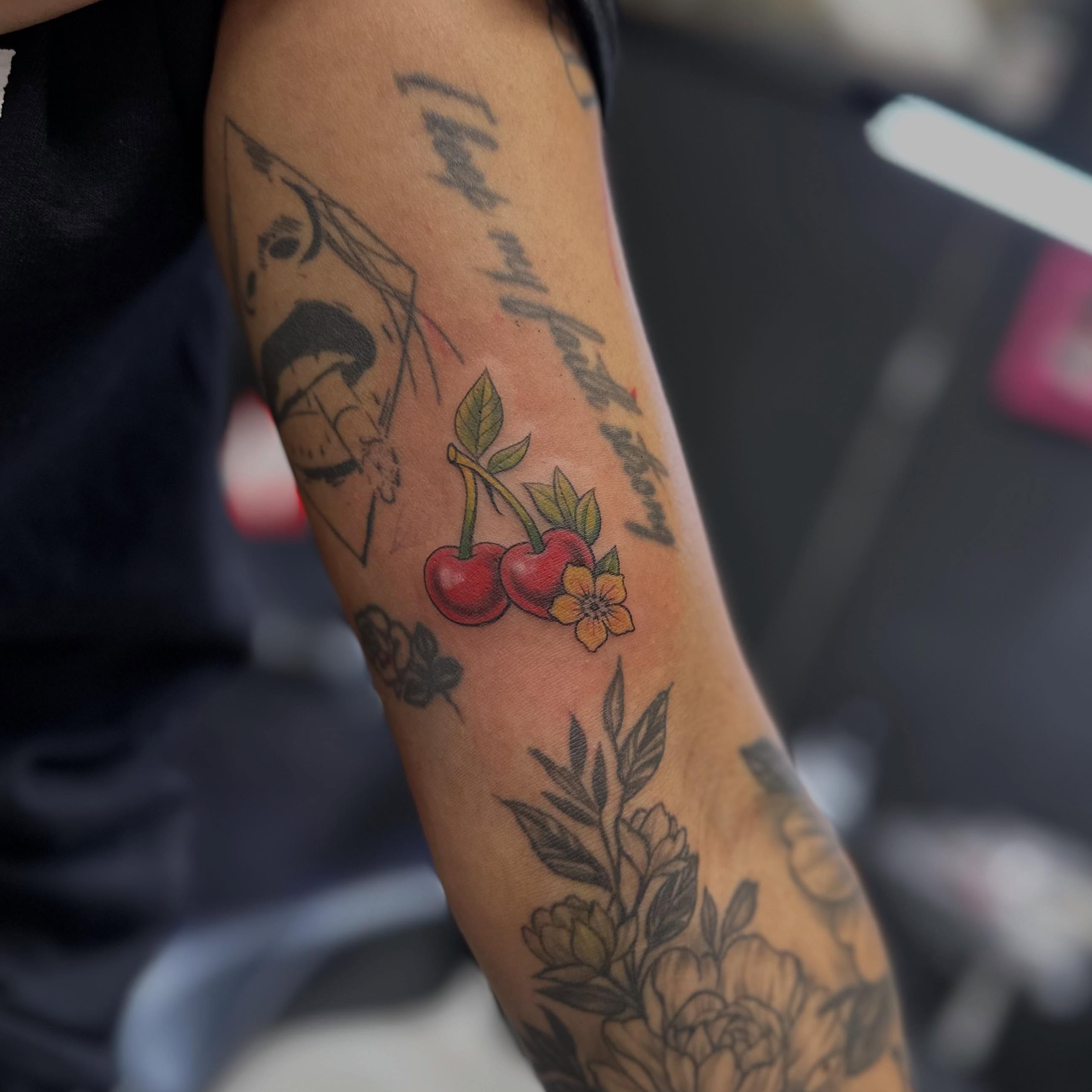 Tattoo by @viciousmarc — american_traditional, dotwork