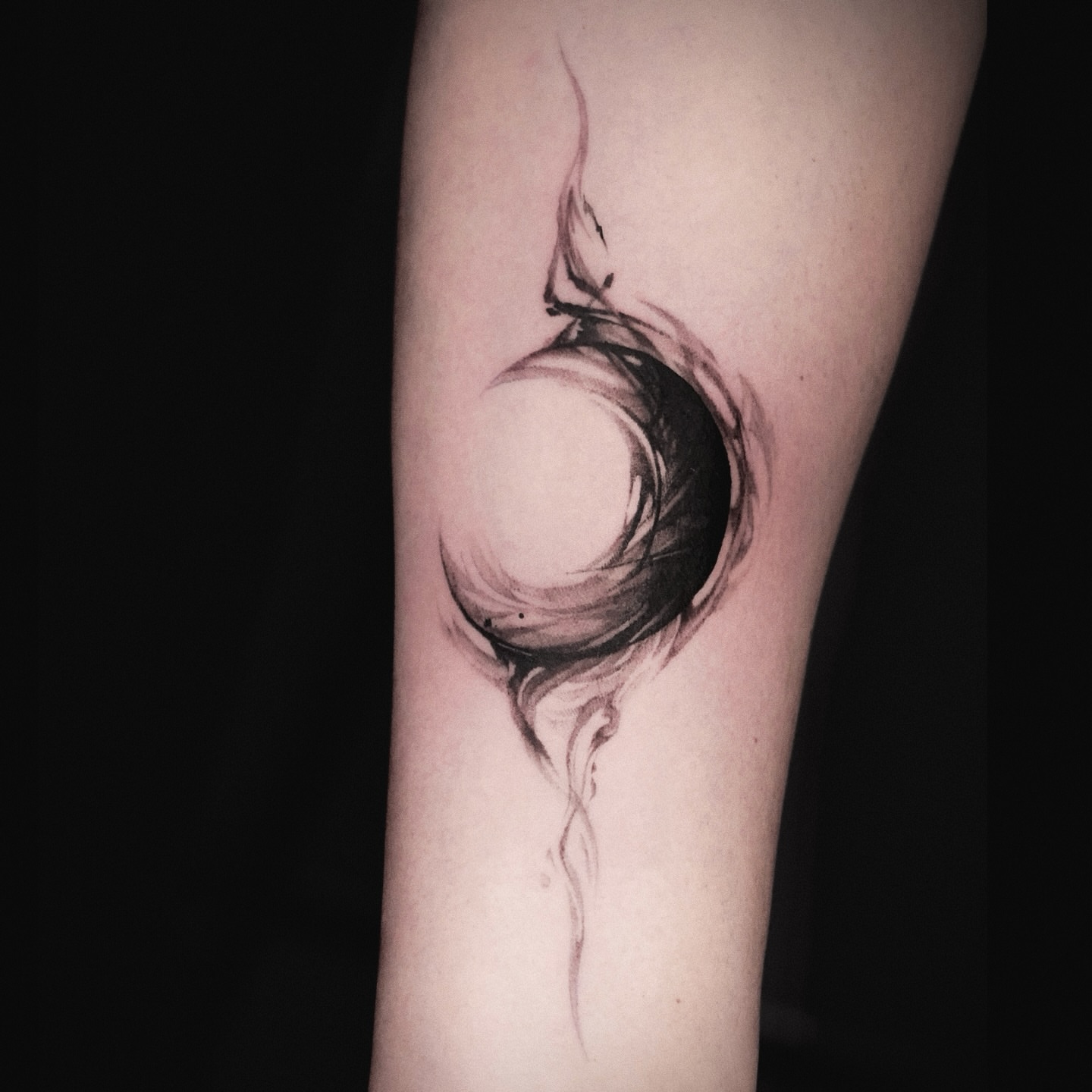 Tattoo by @dowoo_tattoo — black_and_grey
